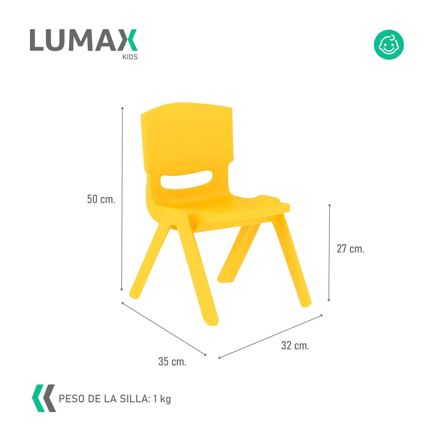 Silla de Plastico Infantil Hogar Jardin Niños MeTinca-2