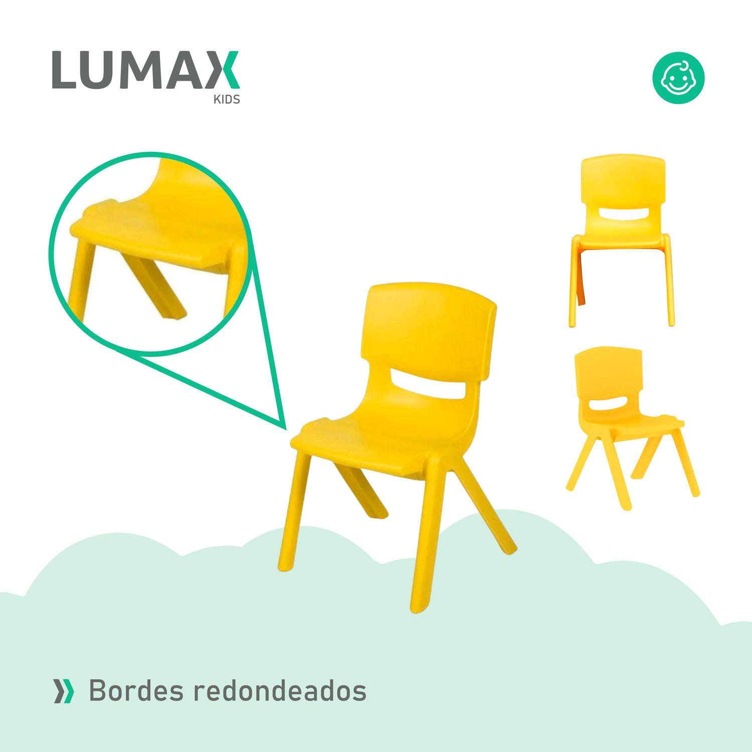 Silla de Plastico Infantil Hogar Jardin Niños MeTinca-5