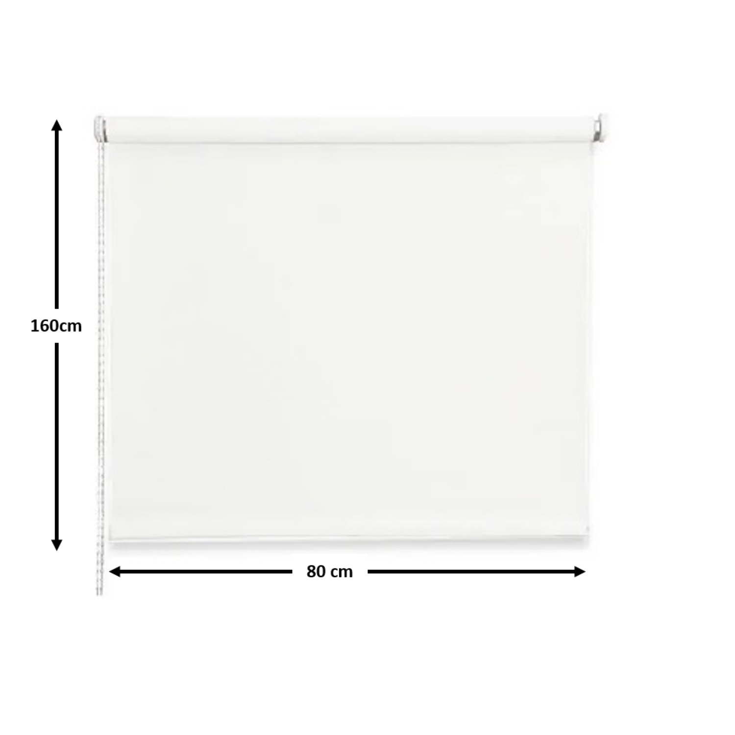 Cortina Roller Blackout Lumax  0.8 X 1.6 cm Color Blanca-3