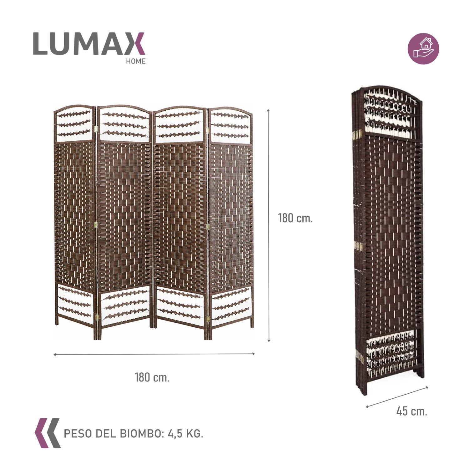 Biombo Decoracion y Separador de Ambientes Café-1