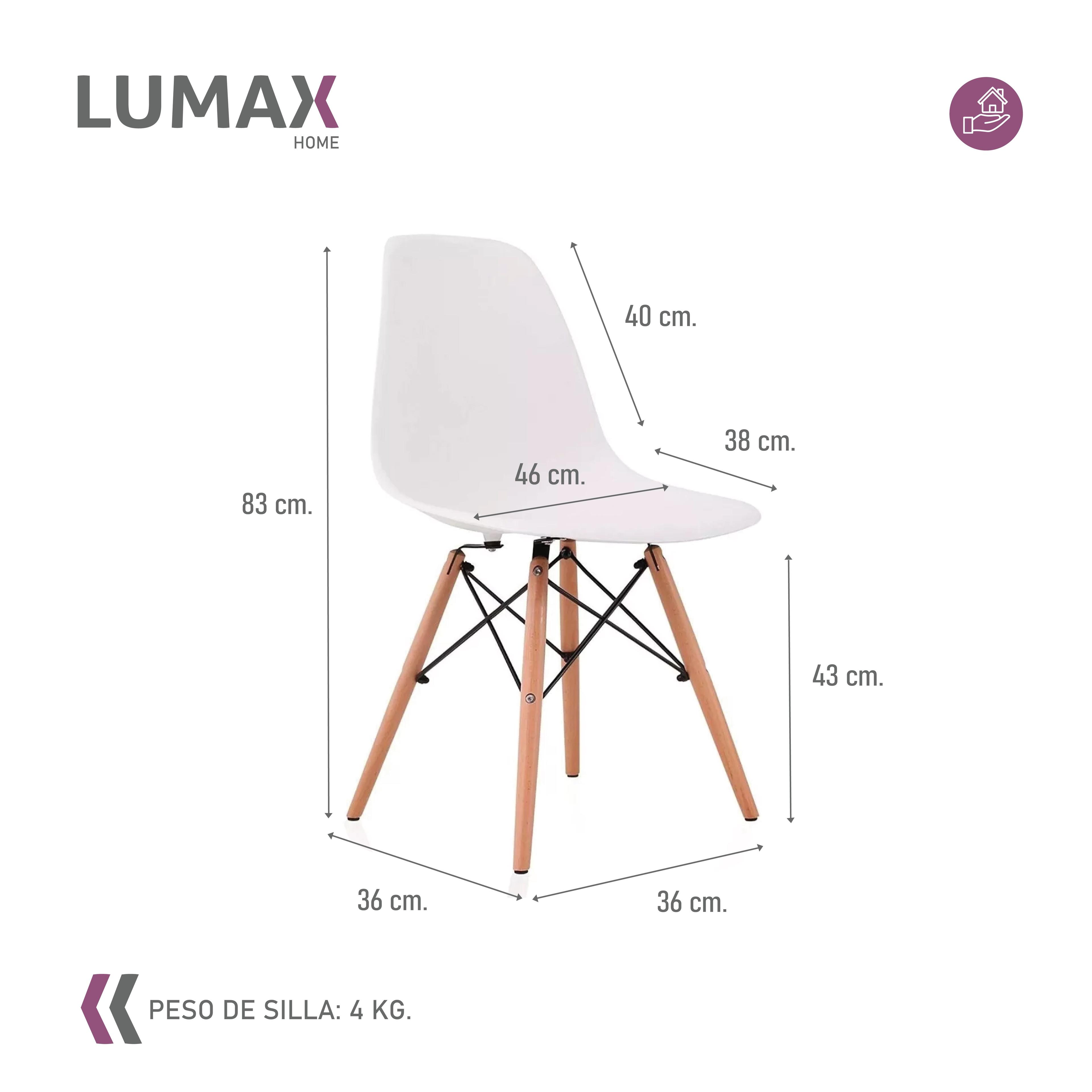 Silla Eames Dsw Clasica Blanca Muebles Metinca-2