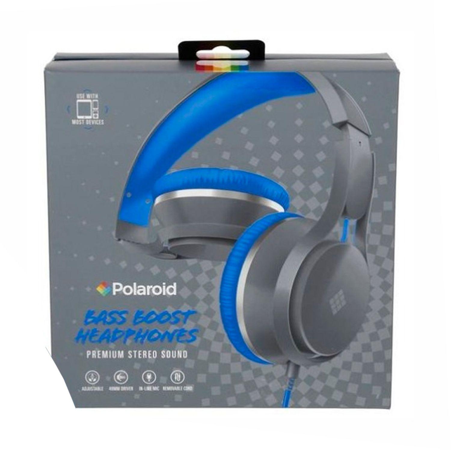 Audifono Polaroid Manos Libres Extra Bajos Jack 3.5mm Azul-2