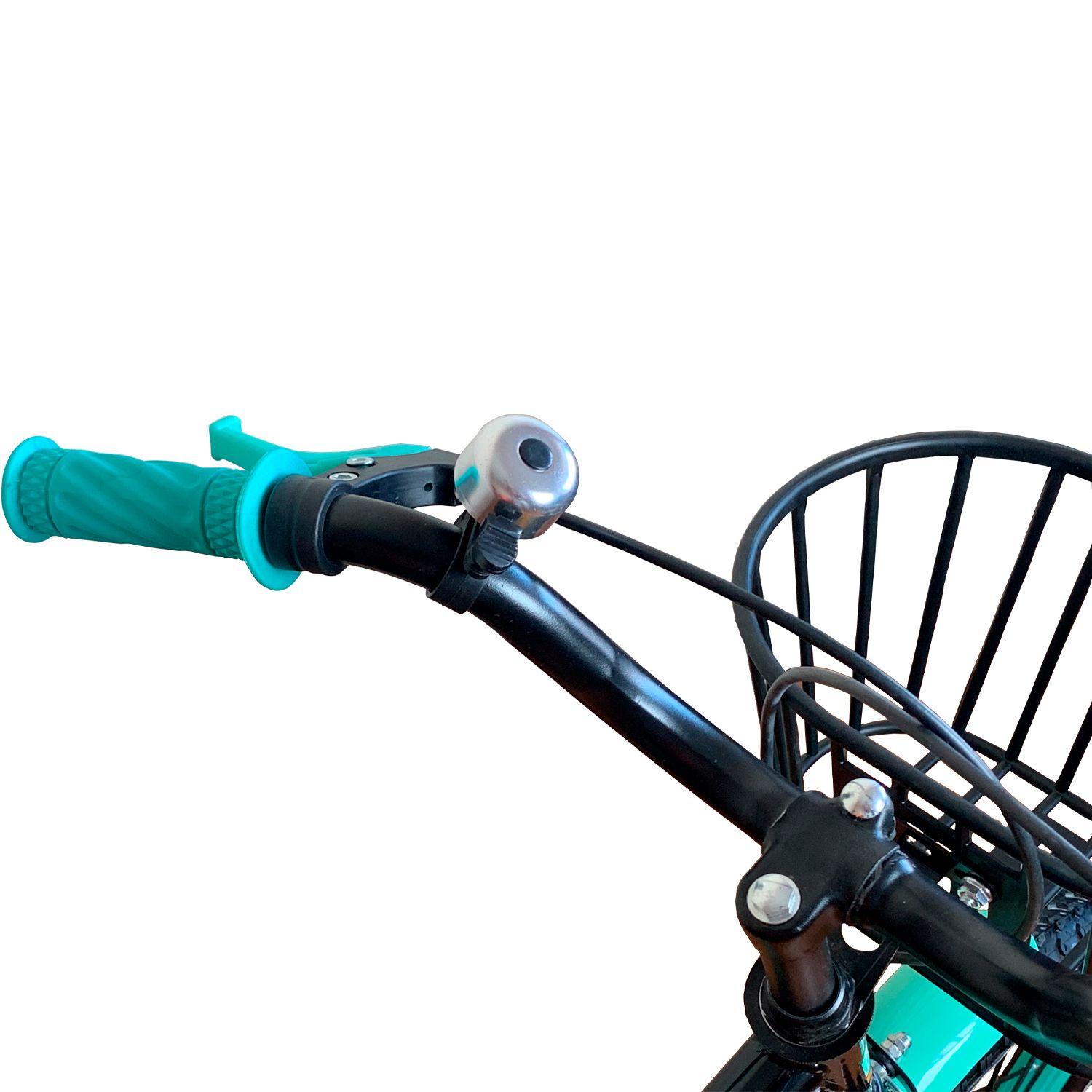 Bicicleta Infantil Antule Aro 12 Rueditas y Canasto Verde-1