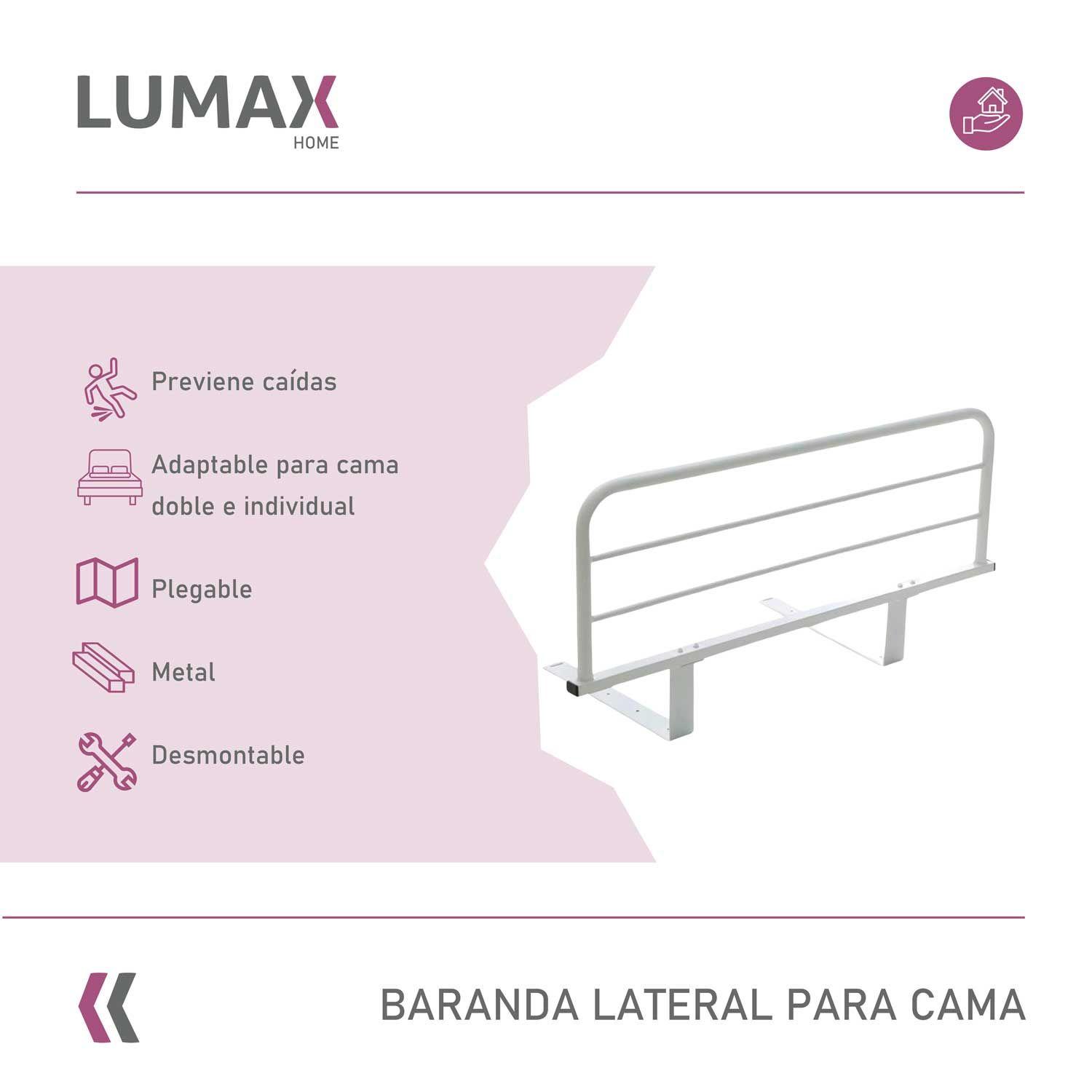 Baranda Lateral Para Cama Cuidado Adulto Mayor-1