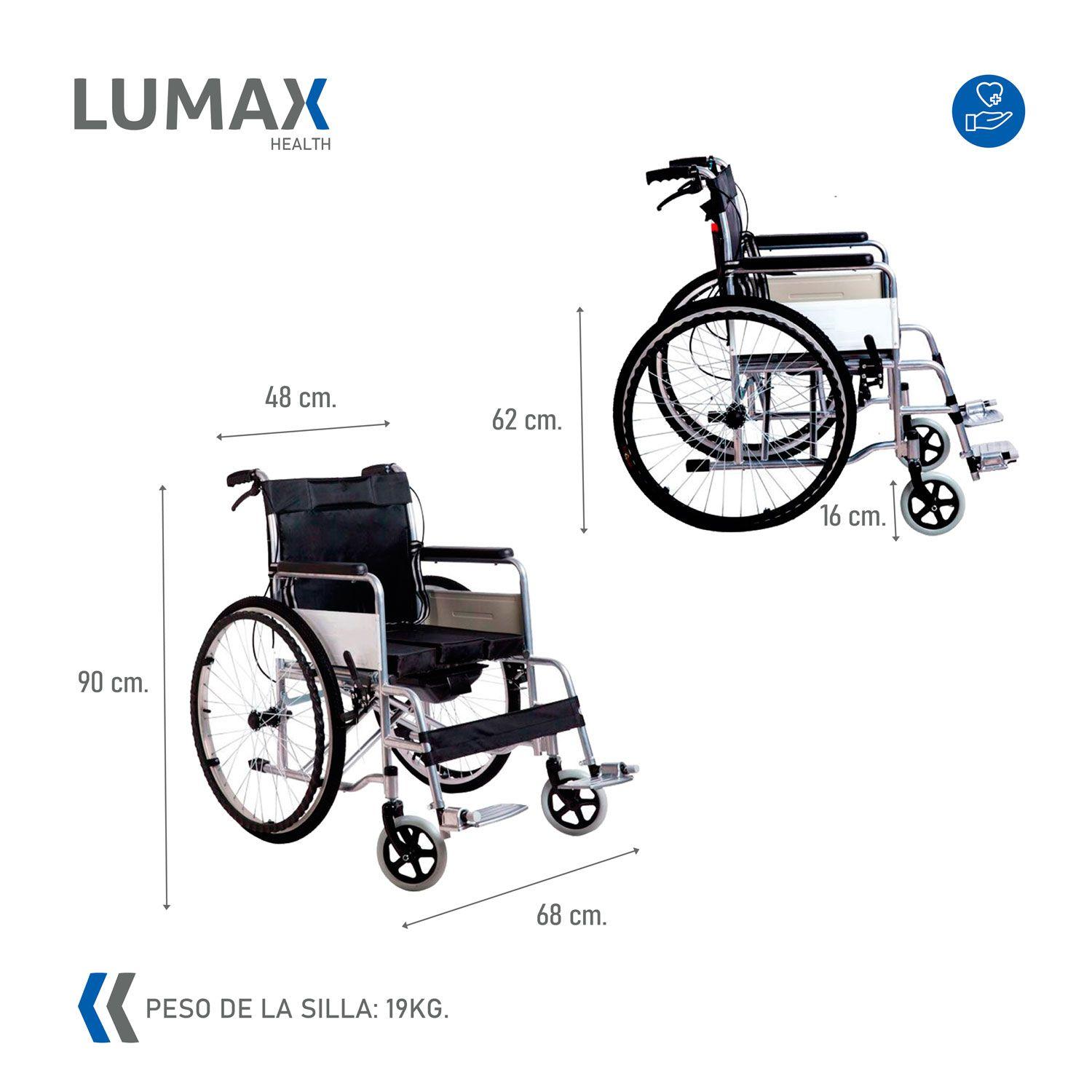Silla De Ruedas Lumax Estandar Plegable-2