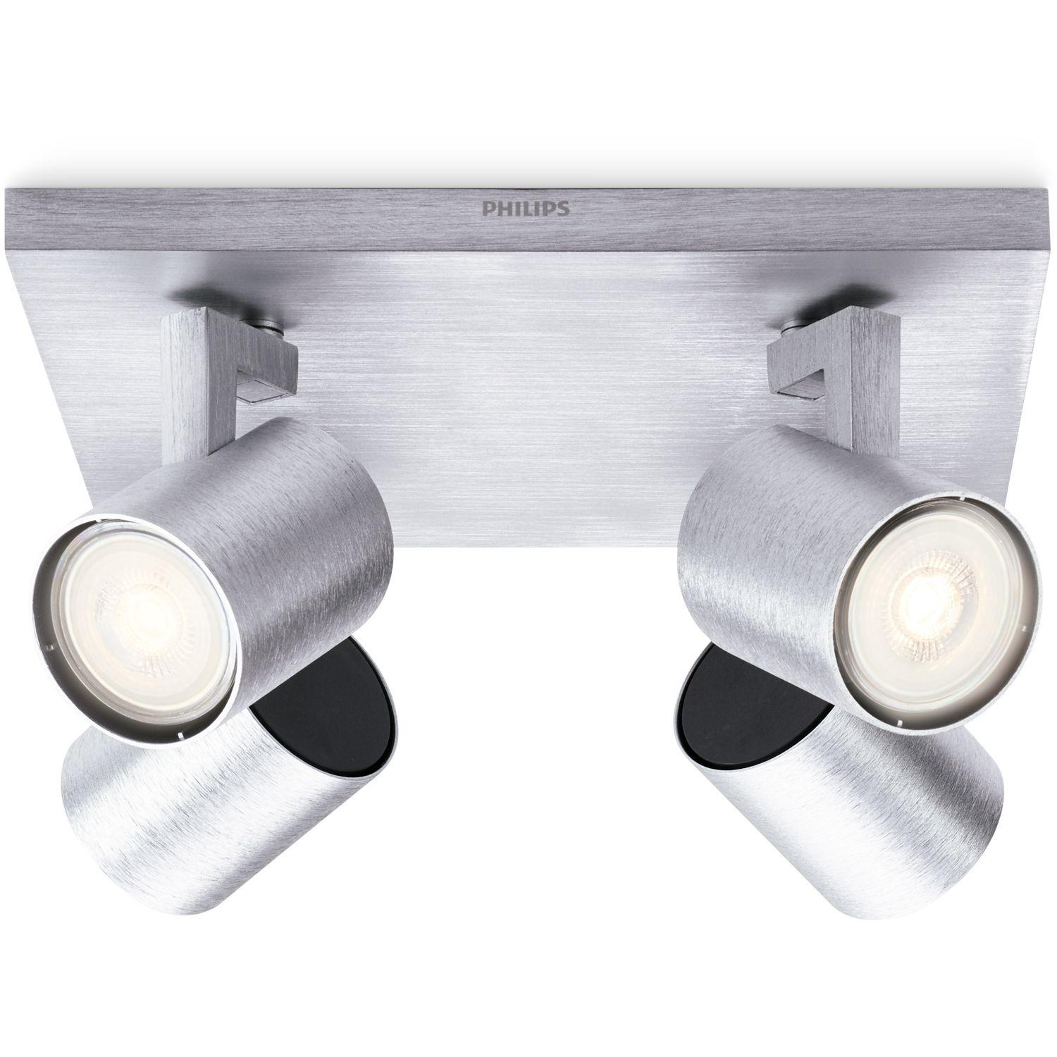 Aplique de Techo Philips Runner 4 Spots Max 200W Gris-2