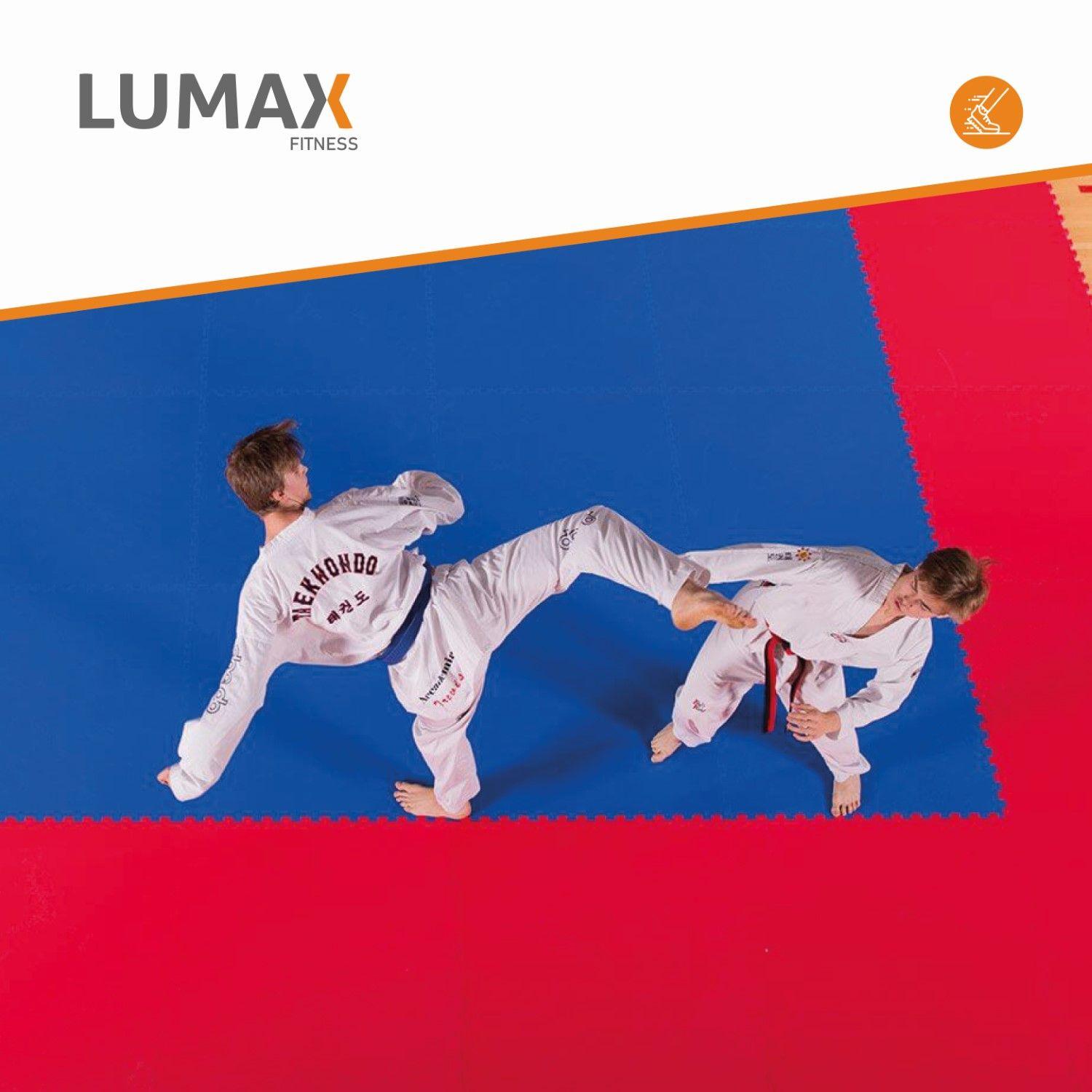 Tatami Profesional 1mx1m Goma Eva Azul y Rosado-3