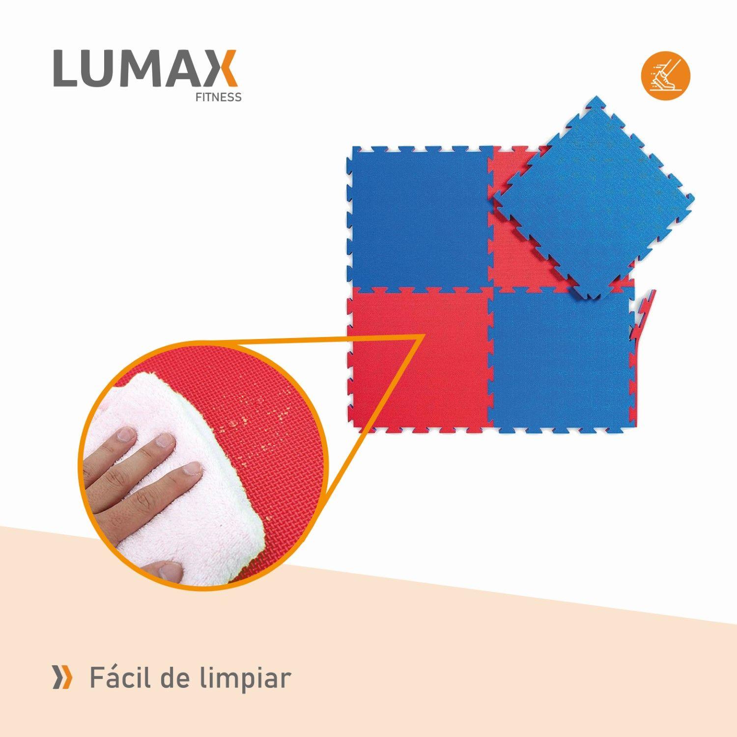Tatami Profesional 1mx1m Goma Eva Azul y Rosado-6