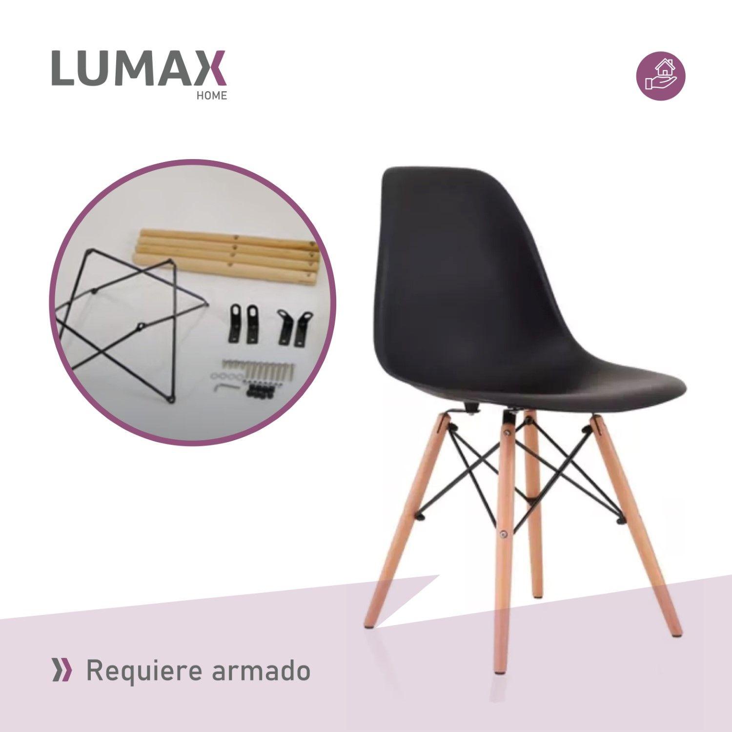 Silla Eames Dsw Clasica Negra-4