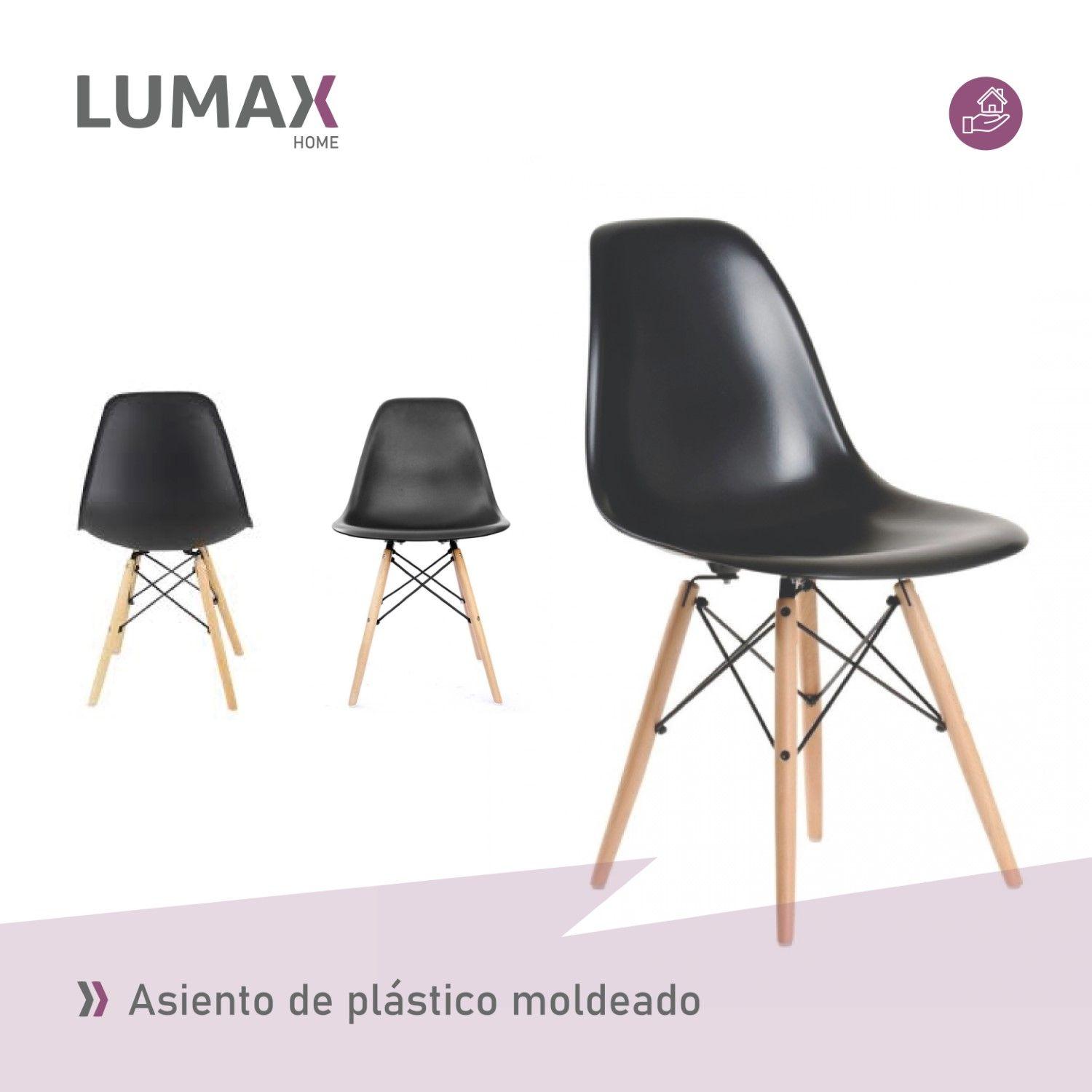 Silla Eames Dsw Clasica Negra-6