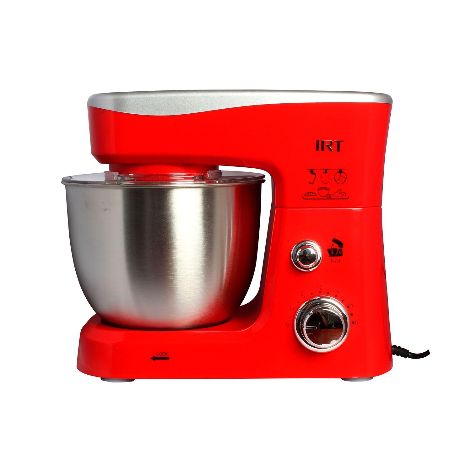 Batidora Planetaria IRT 700w Acero 3.5L 3 Paletas Roja-0