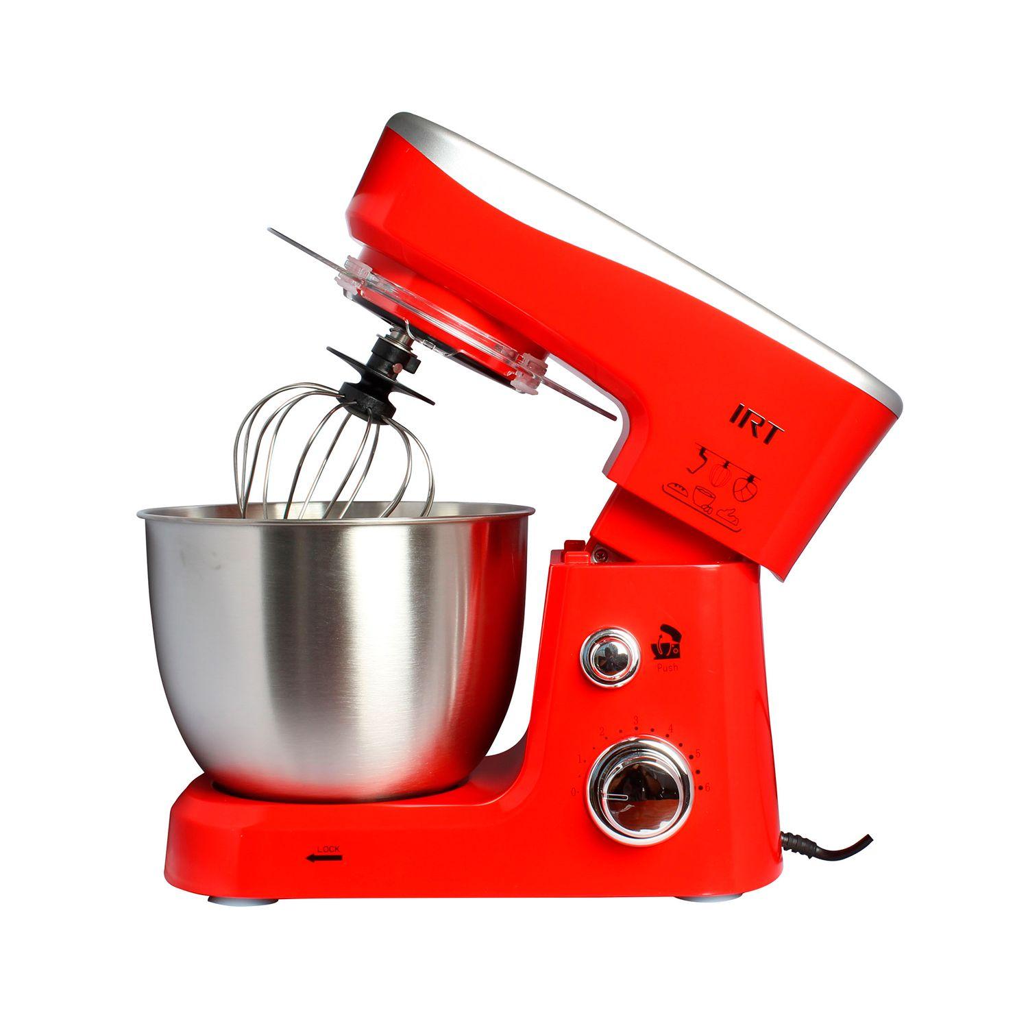 Batidora Planetaria IRT 700w Acero 3.5L 3 Paletas Roja-1