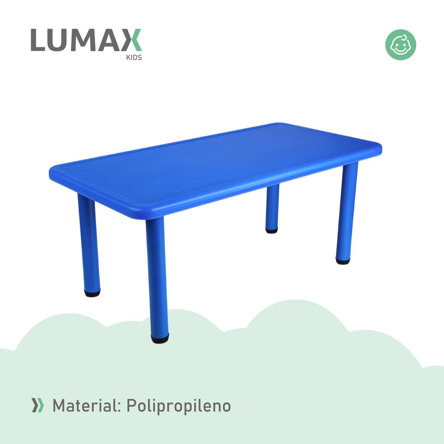 Mesa Plastico Niño 120x60x50 Colores Infantil Metinca-3
