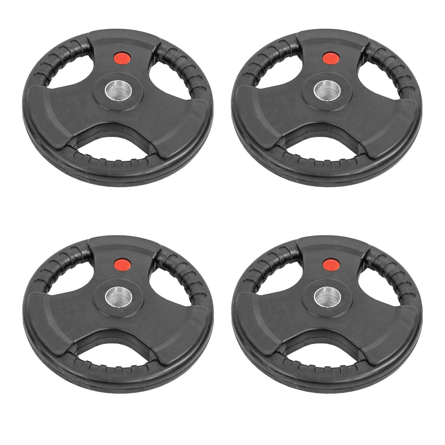 Pack X4 Unidades Disco Olimpico 5 Kg con asas-0