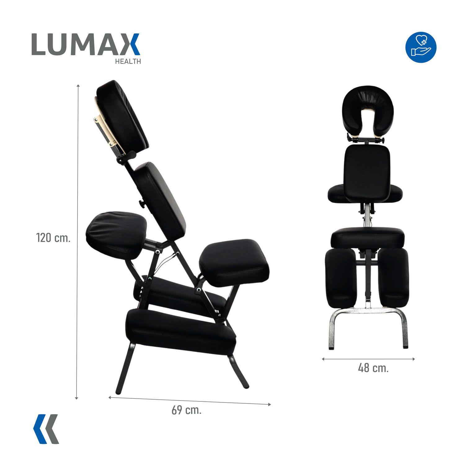 Silla Masaje Plegable Lumax Con Bolso Varios Colores-2