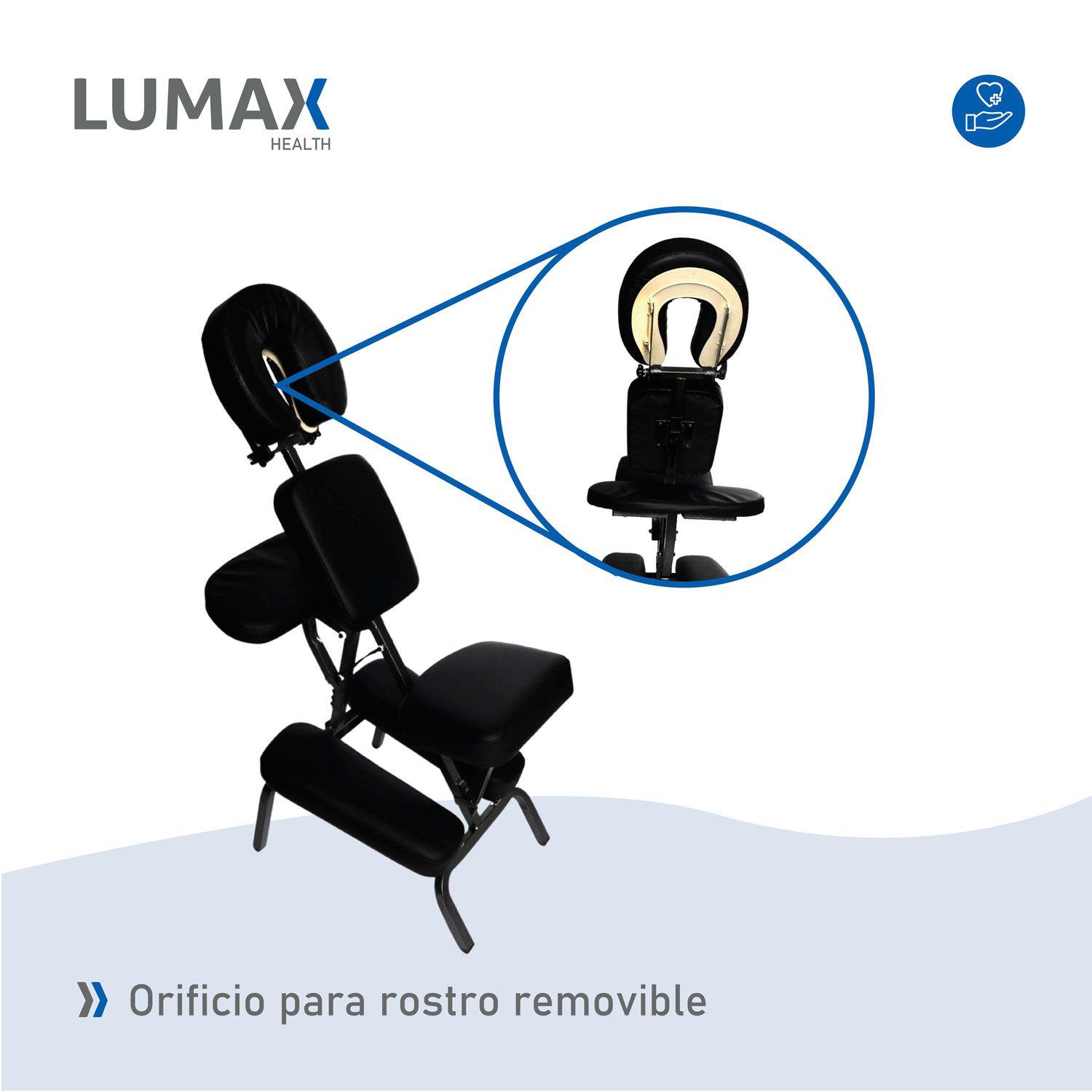 Silla Masaje Plegable Lumax Con Bolso Varios Colores-4