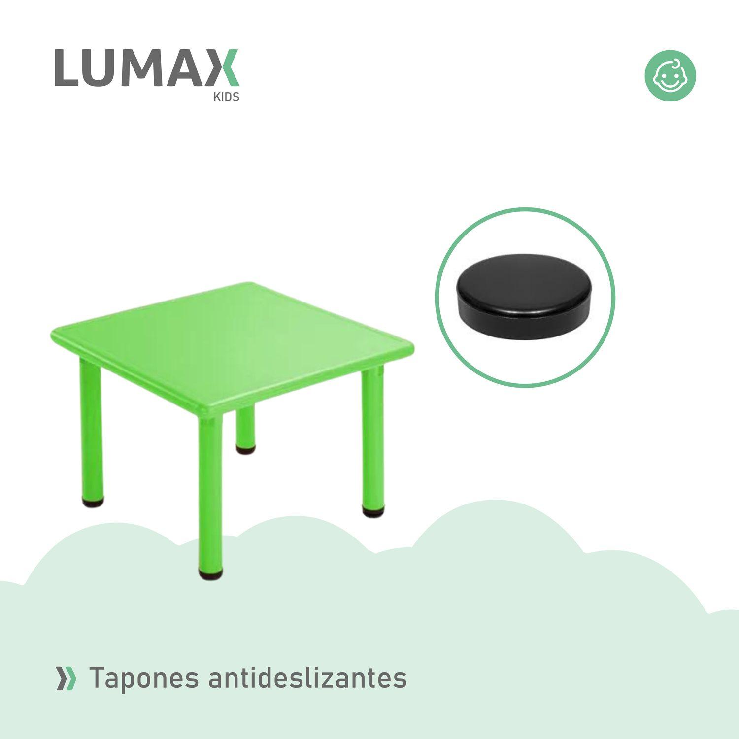 Mesa Plastico Niño 60x60x50 Verde-6