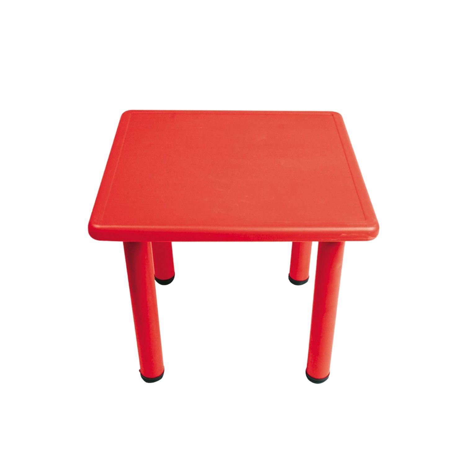 Mesa Plastico Niño 60x60x50 Rojo-0