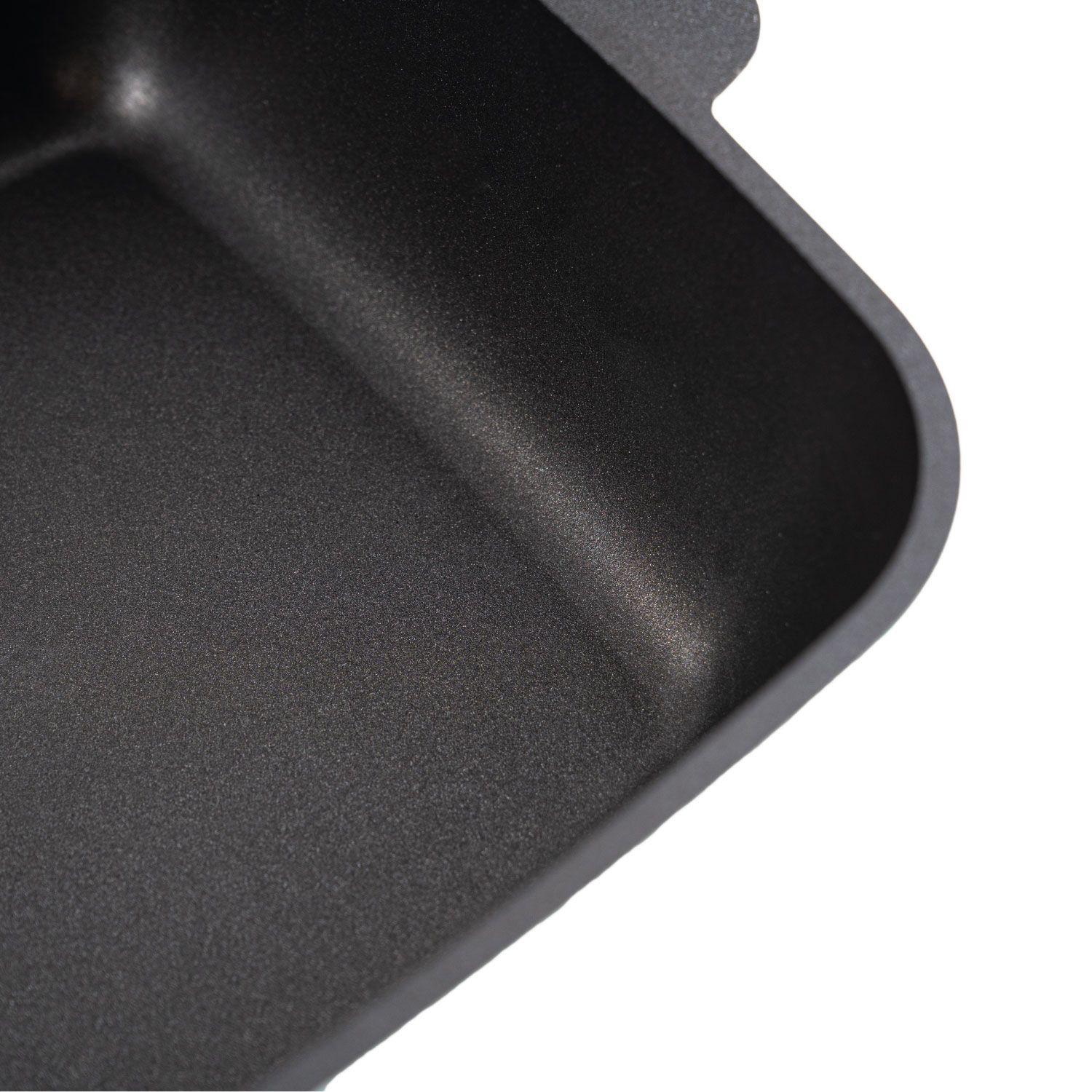 Olla Essen Terra 29 cm Cuadrada Aluminio Premium Con Tapa-2