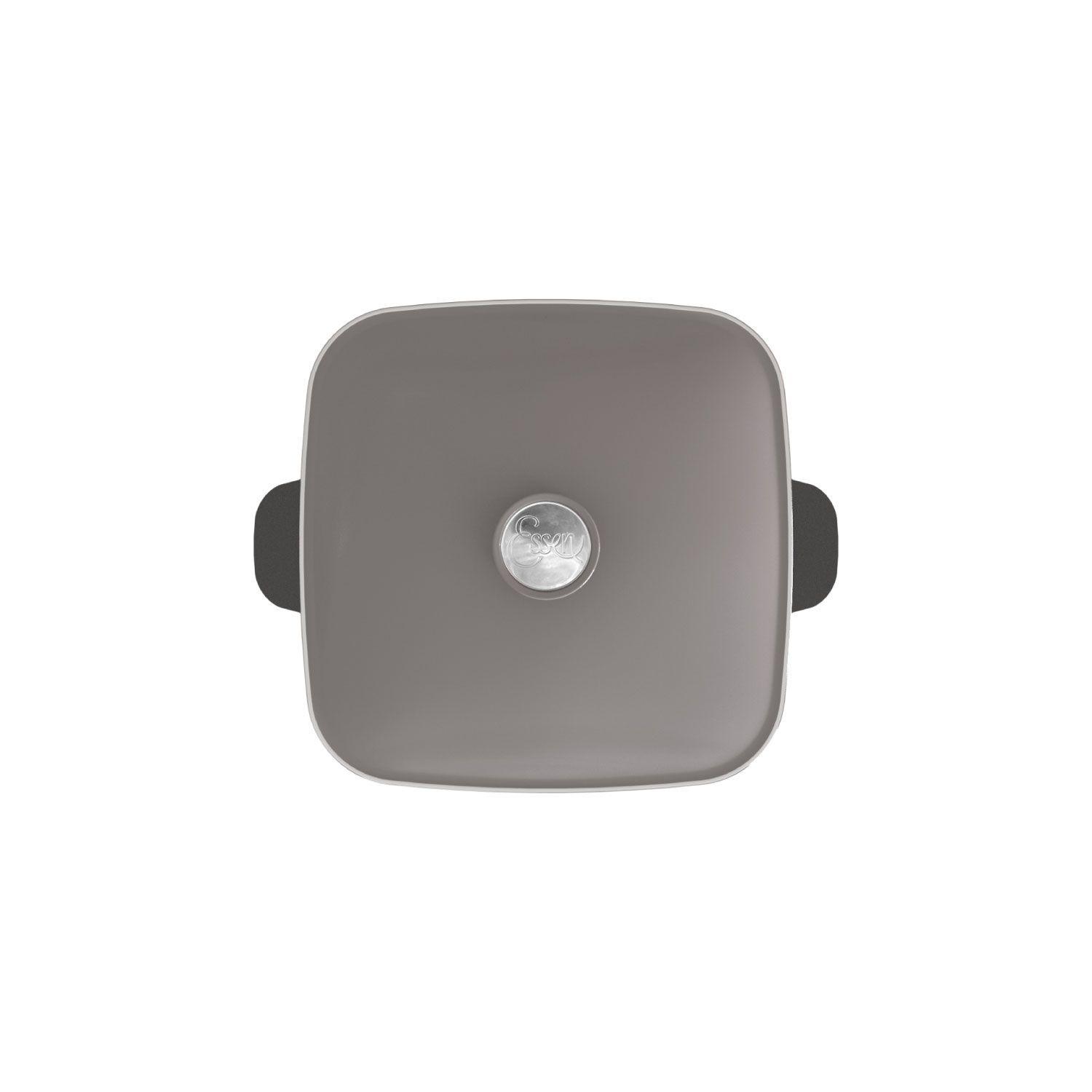 Olla Essen Terra 29 cm Cuadrada Aluminio Premium Con Tapa-3