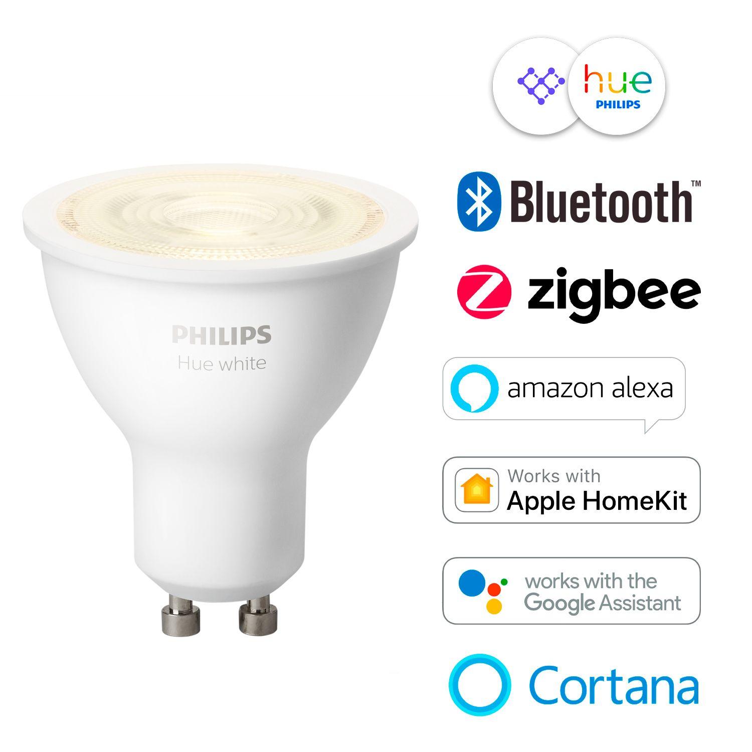 Pack Philips Hue 3 Ampolletas LED Hue GU10 Blanco Calido-1