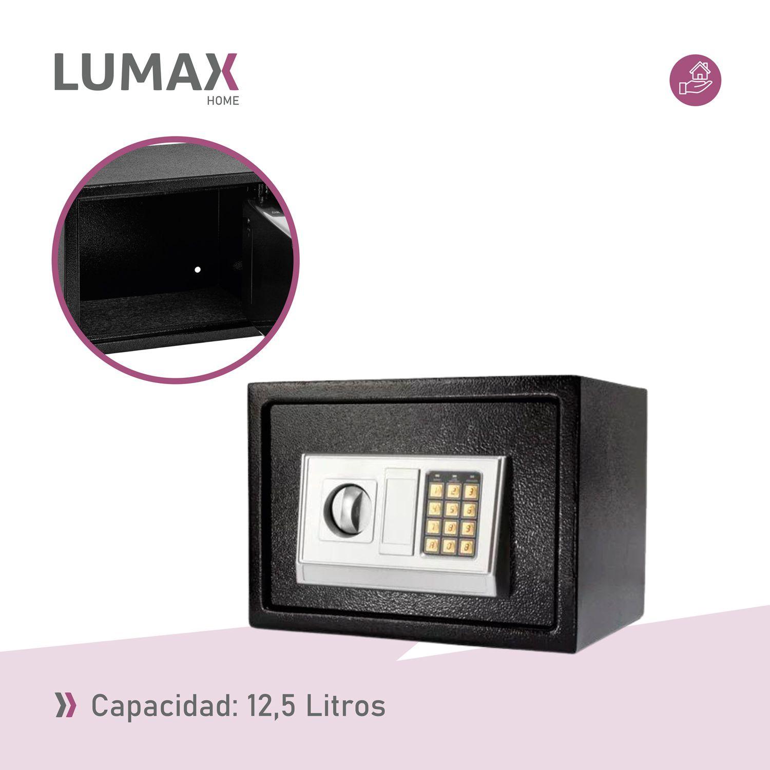 Caja Fuerte de Seguridad Con Clave y Llave Color Negra-6