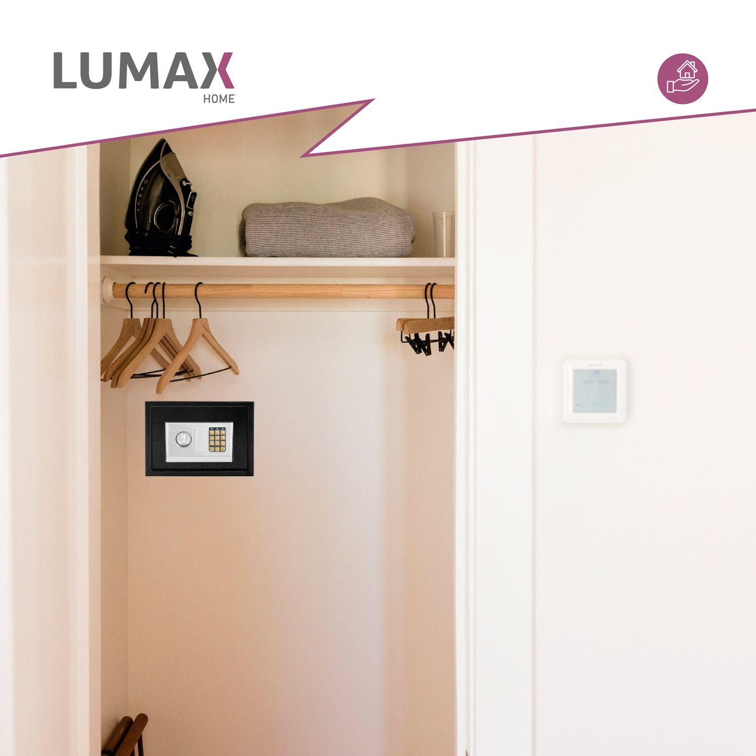 Caja Fuerte de Seguridad Con Clave y Llave Color Negra-8