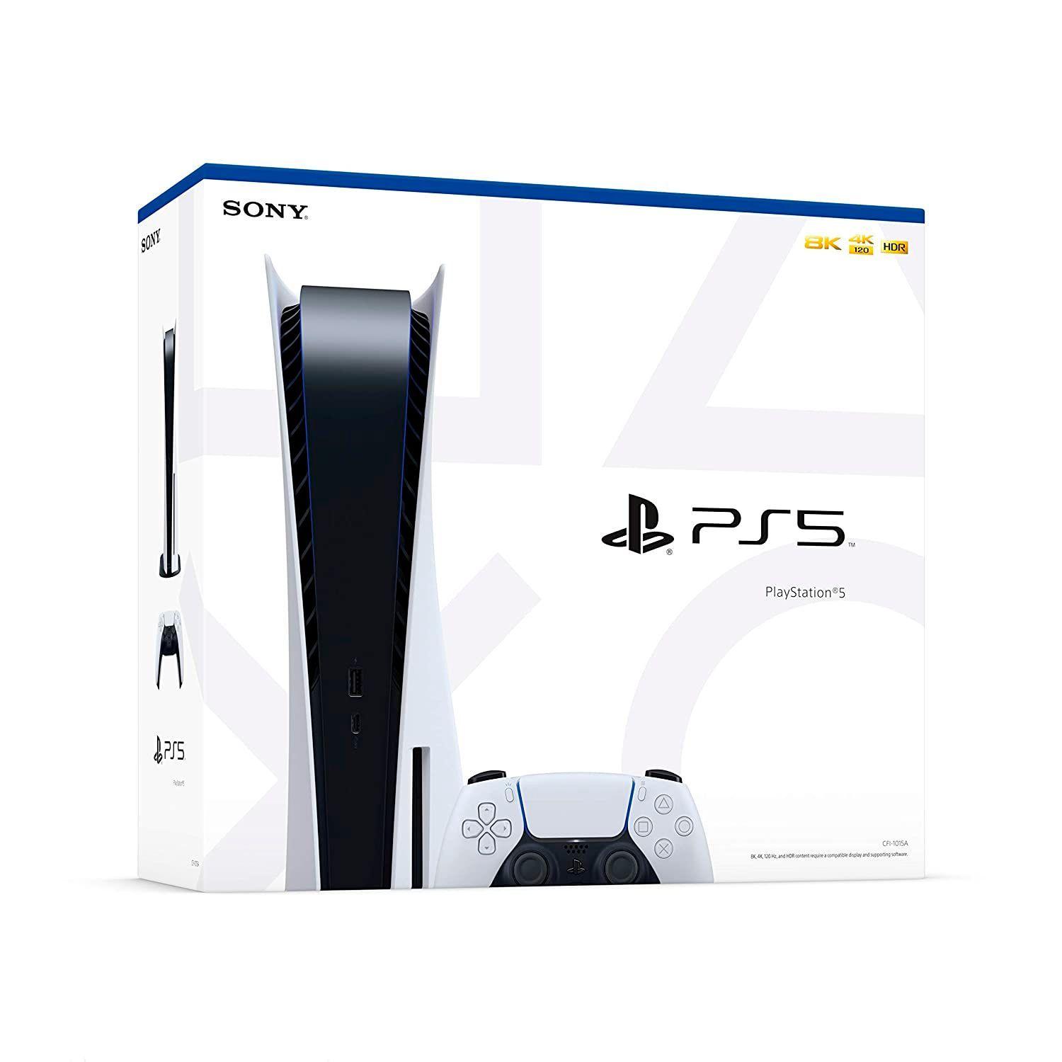 Consola Sony Playstation 5 PS5 Version Disco Blanca-2