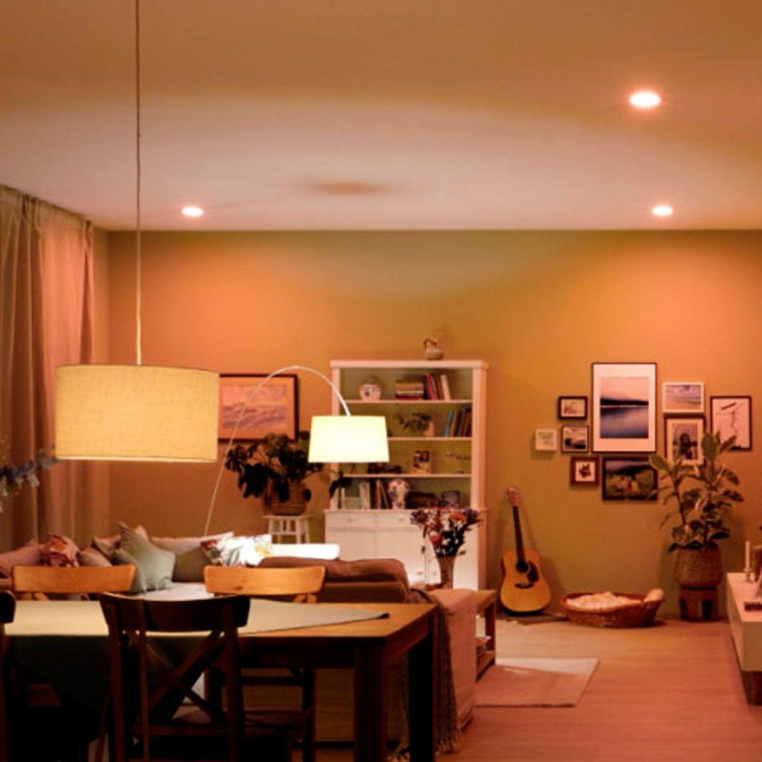 Pack 4 Ampolletas LED Philips GU10 3.8W Luz Calida-4