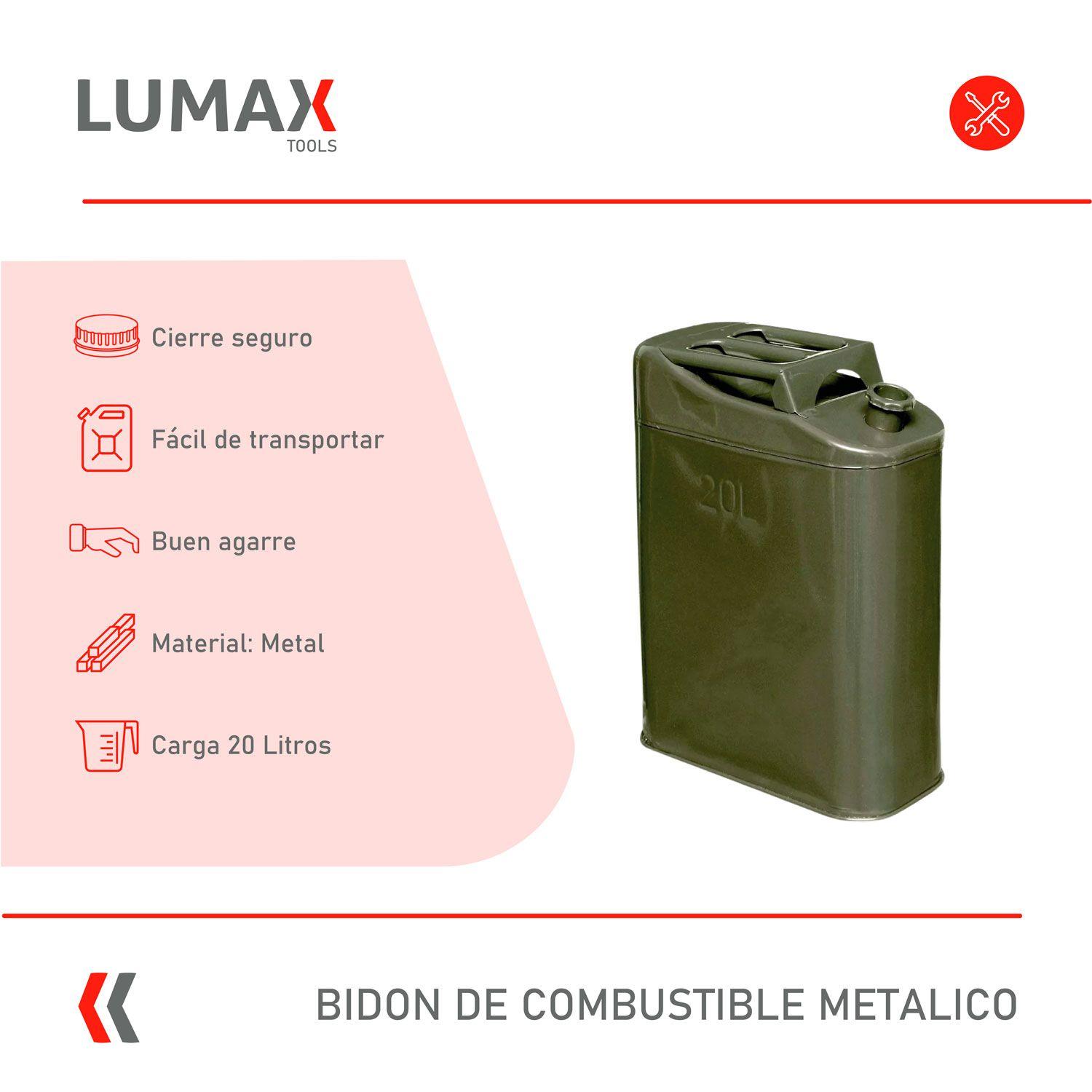 Bidón Metálico 20 Litros Combustible Bencina Diesel-3