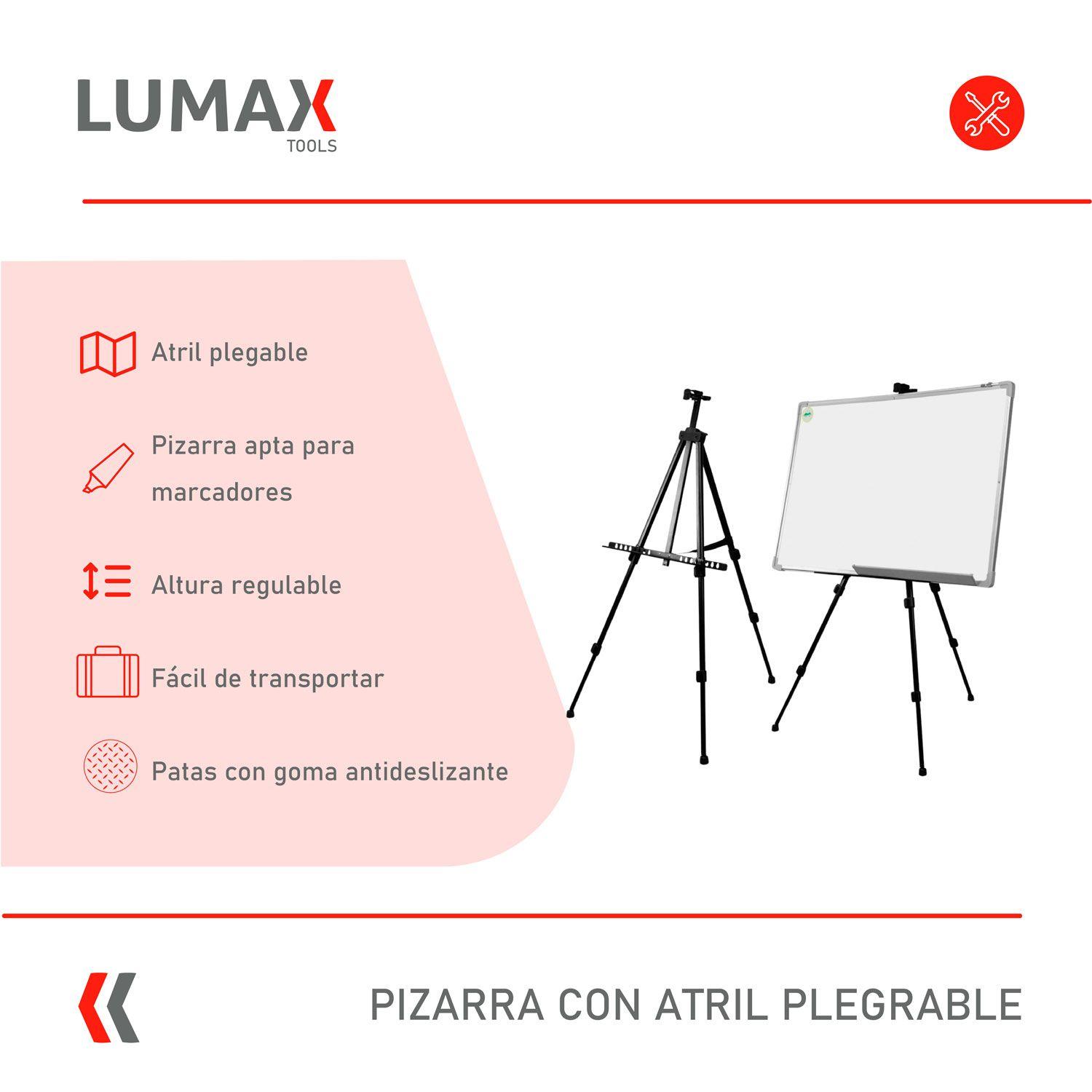 Pizarra Blanca con Atril Telescopico Plegable 90x60cm-1