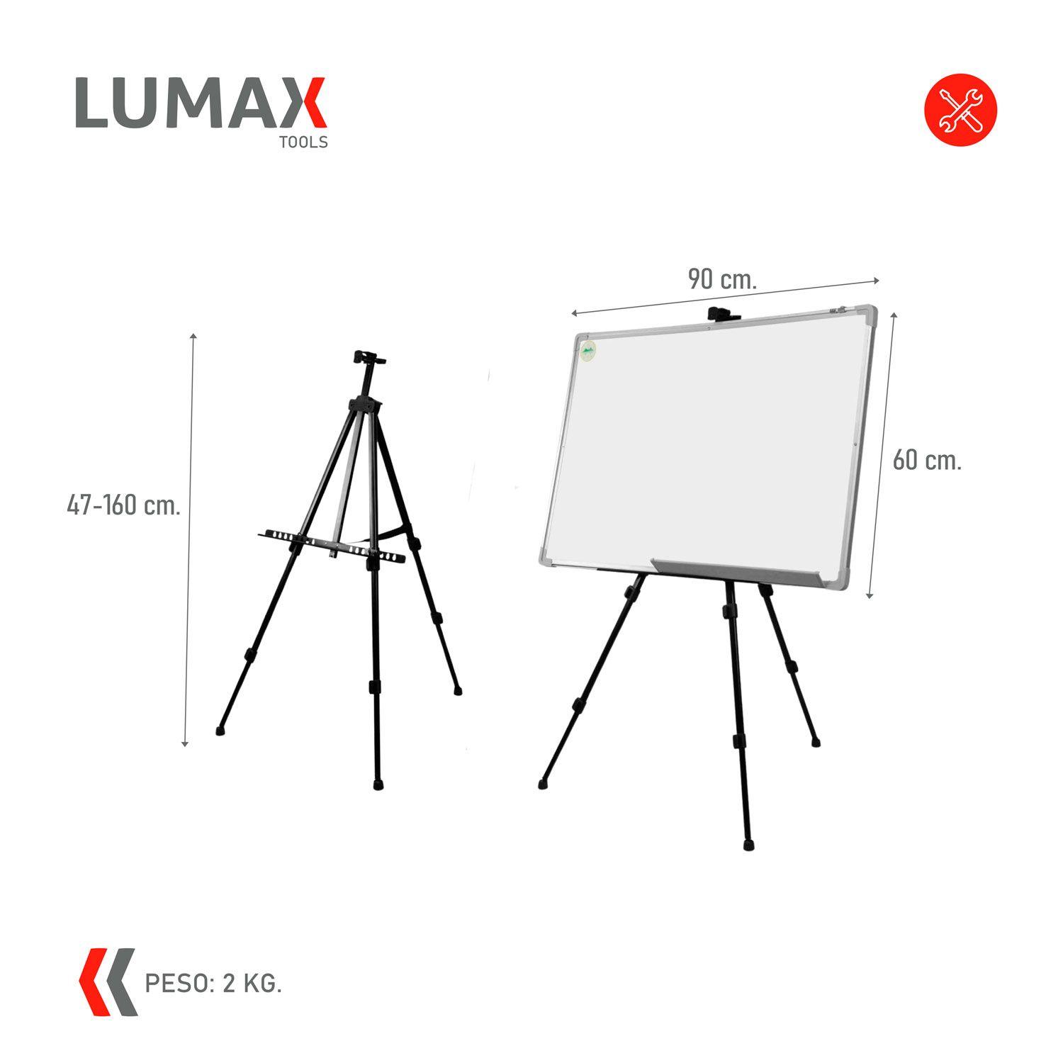 Pizarra Blanca con Atril Telescopico Plegable 90x60cm-2