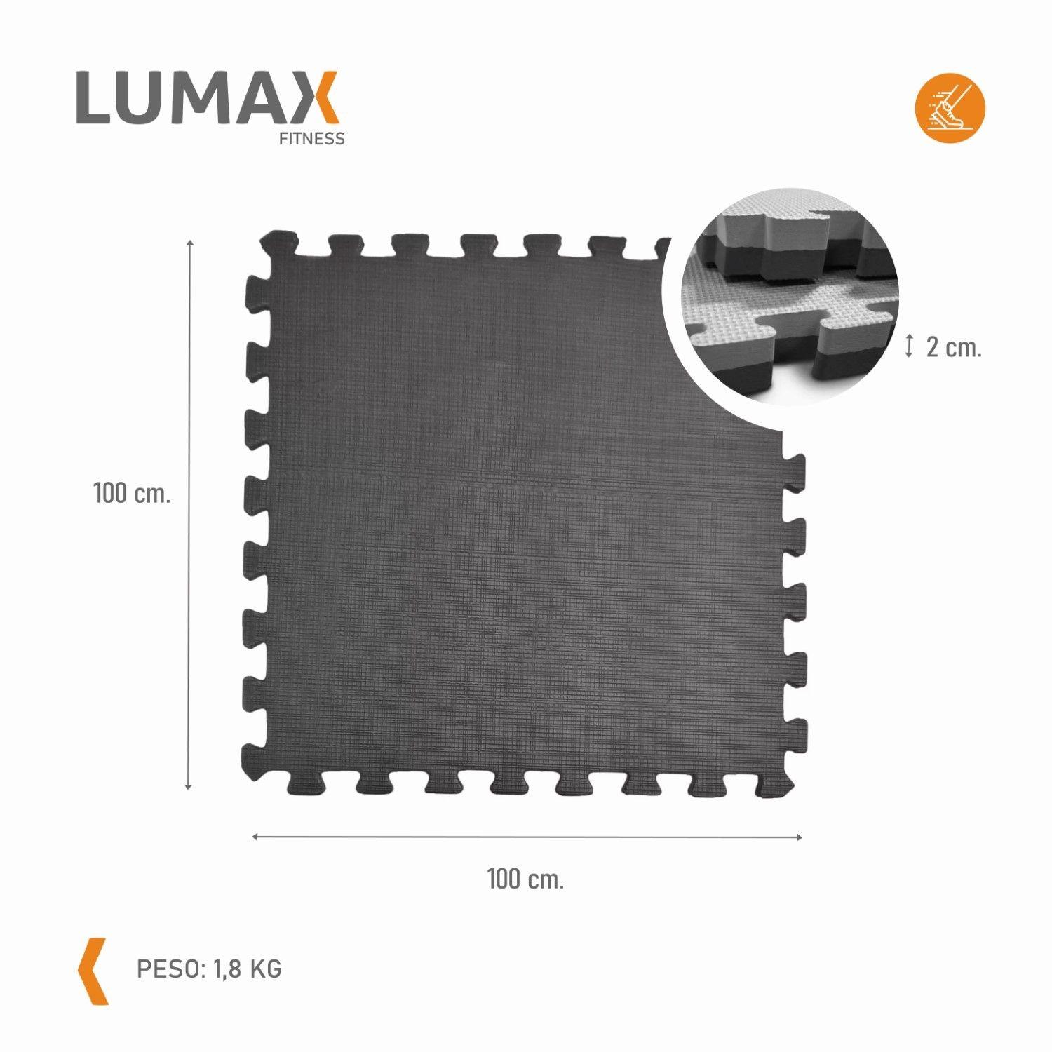 Tatami Profesional 1mx1m Goma Eva Negro y Gris-2