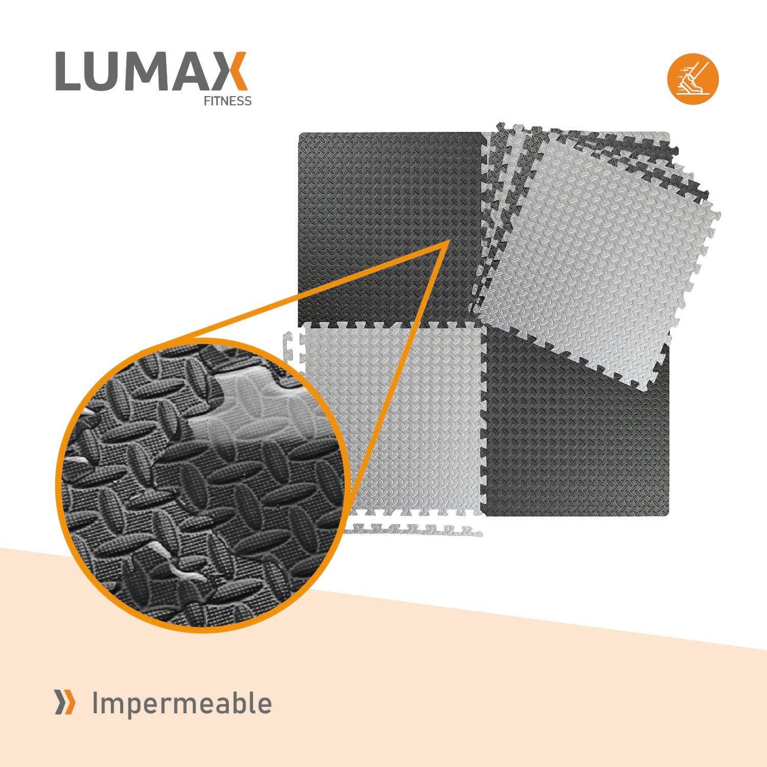 Tatami Profesional 1mx1m Goma Eva Negro y Gris-3