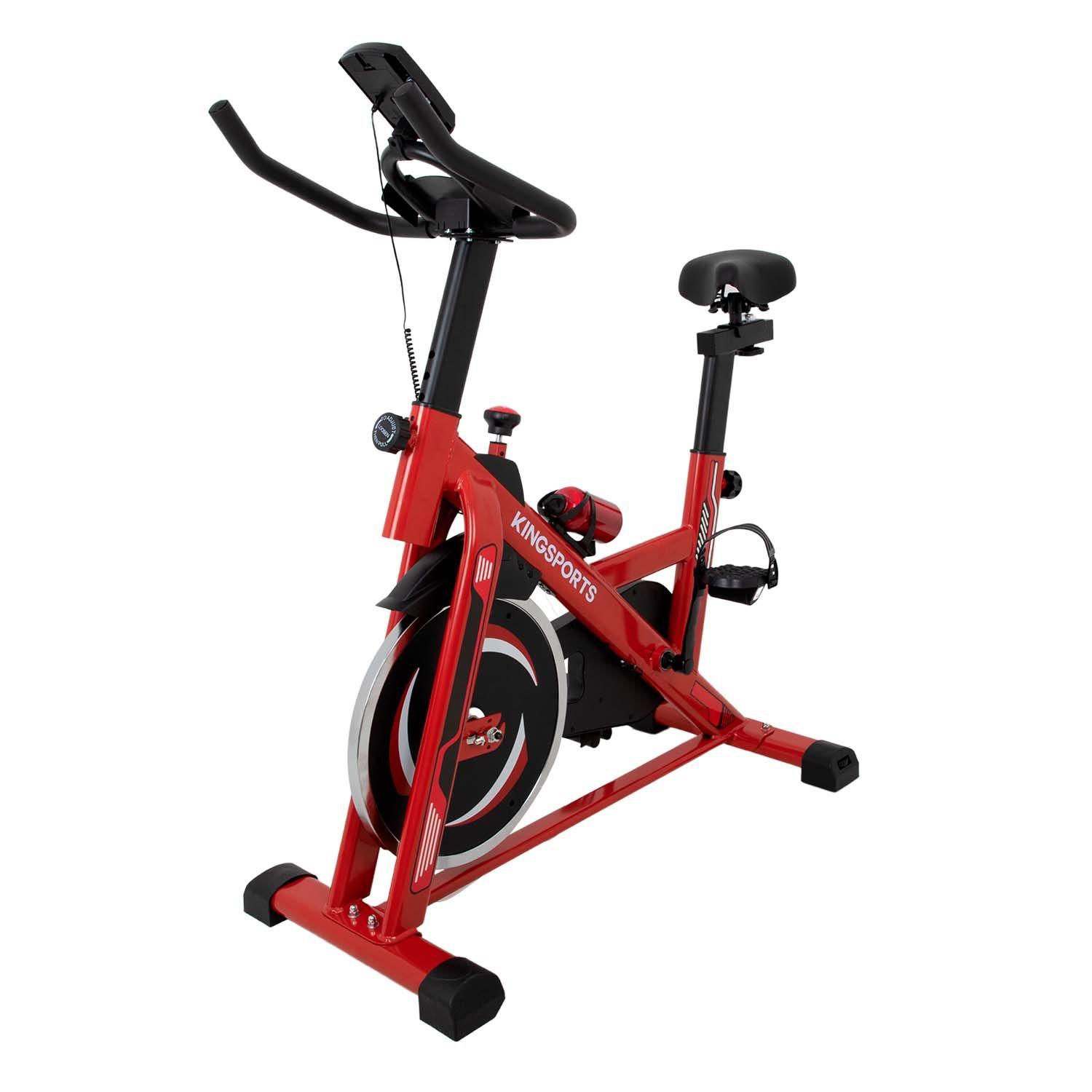 Bicicleta Estatica Fija Spinning Cardio Y Fitness Roja-2