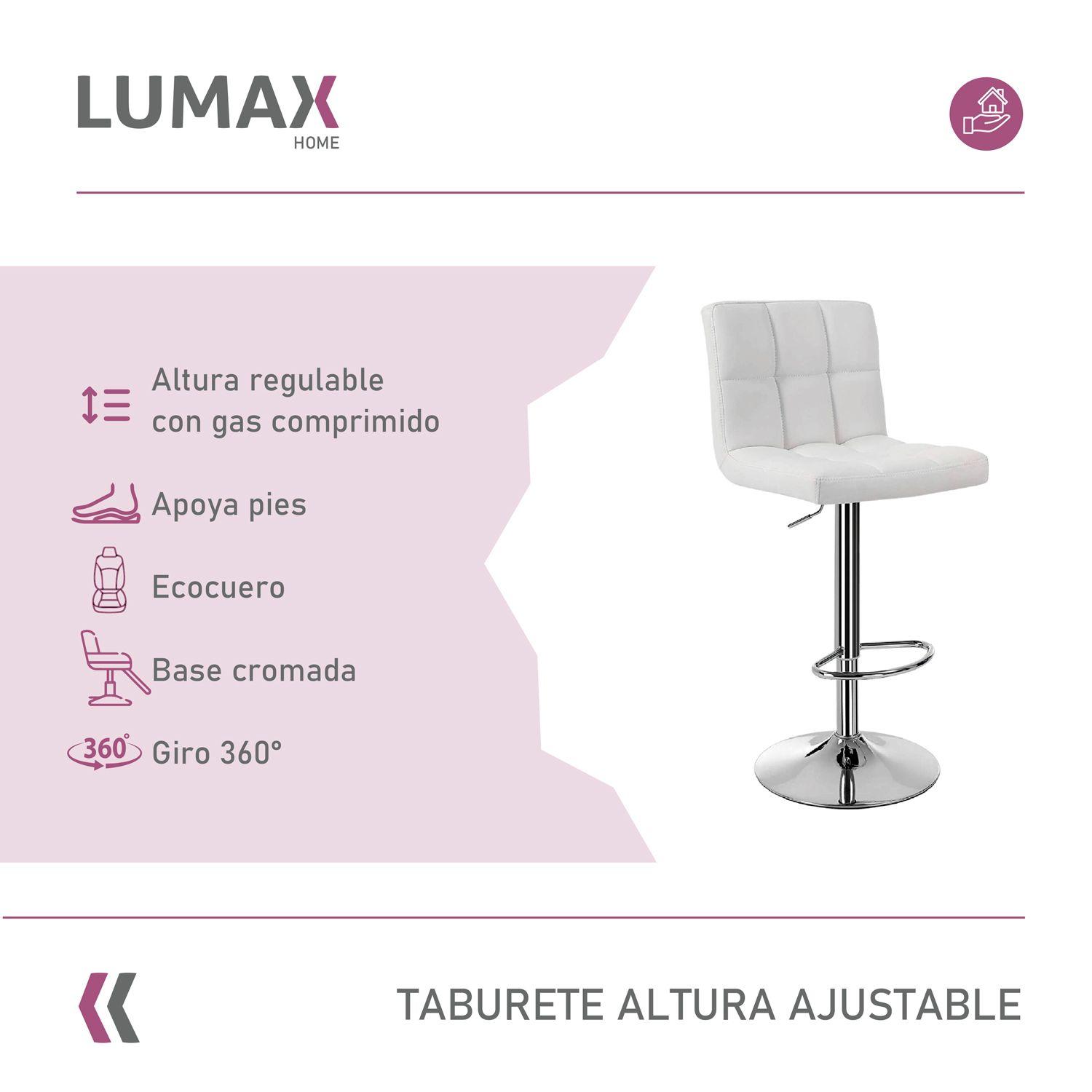 Piso Bar Sillon Taburete Odo Blanco Muebles Metinca-1