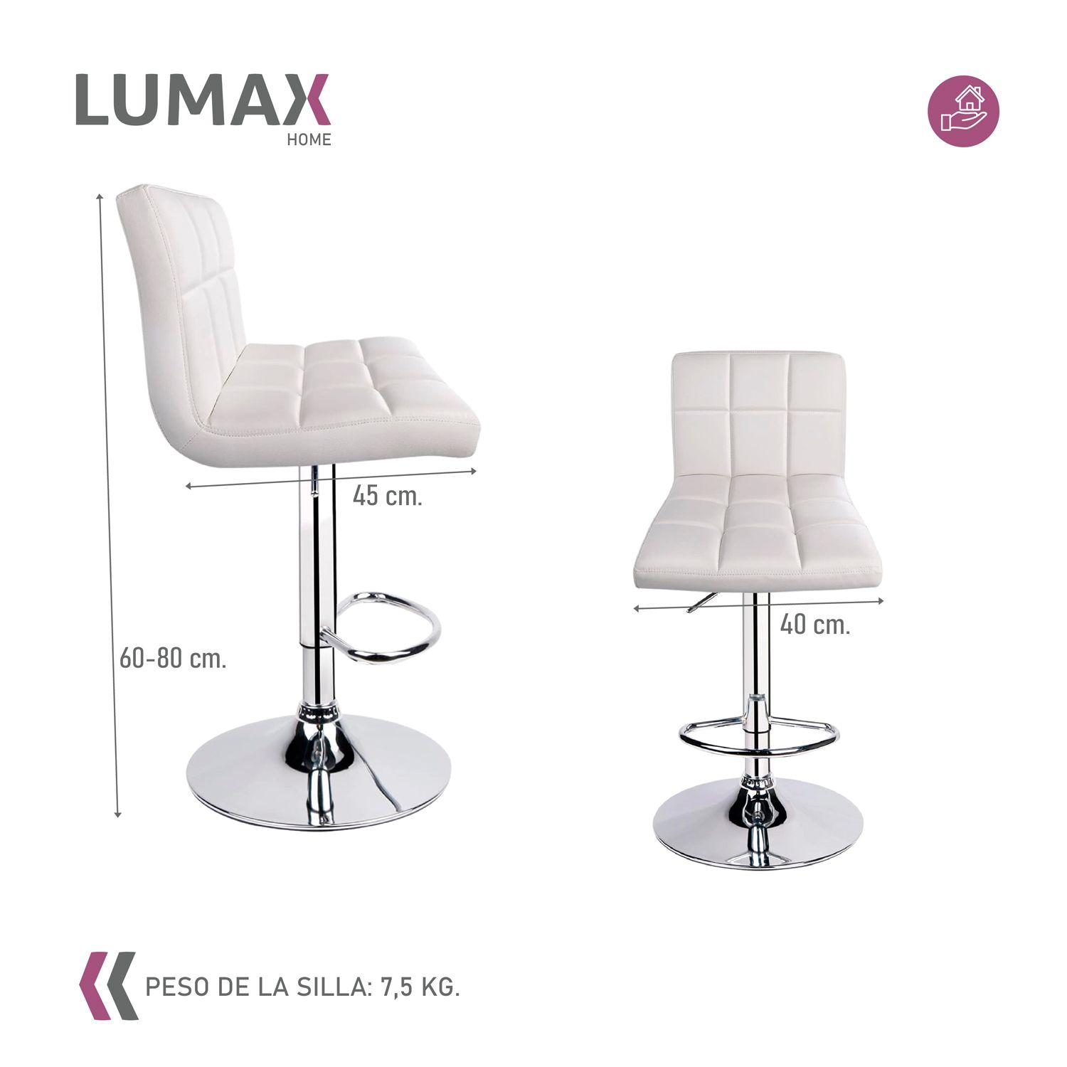 Piso Bar Sillon Taburete Odo Blanco Muebles Metinca-2