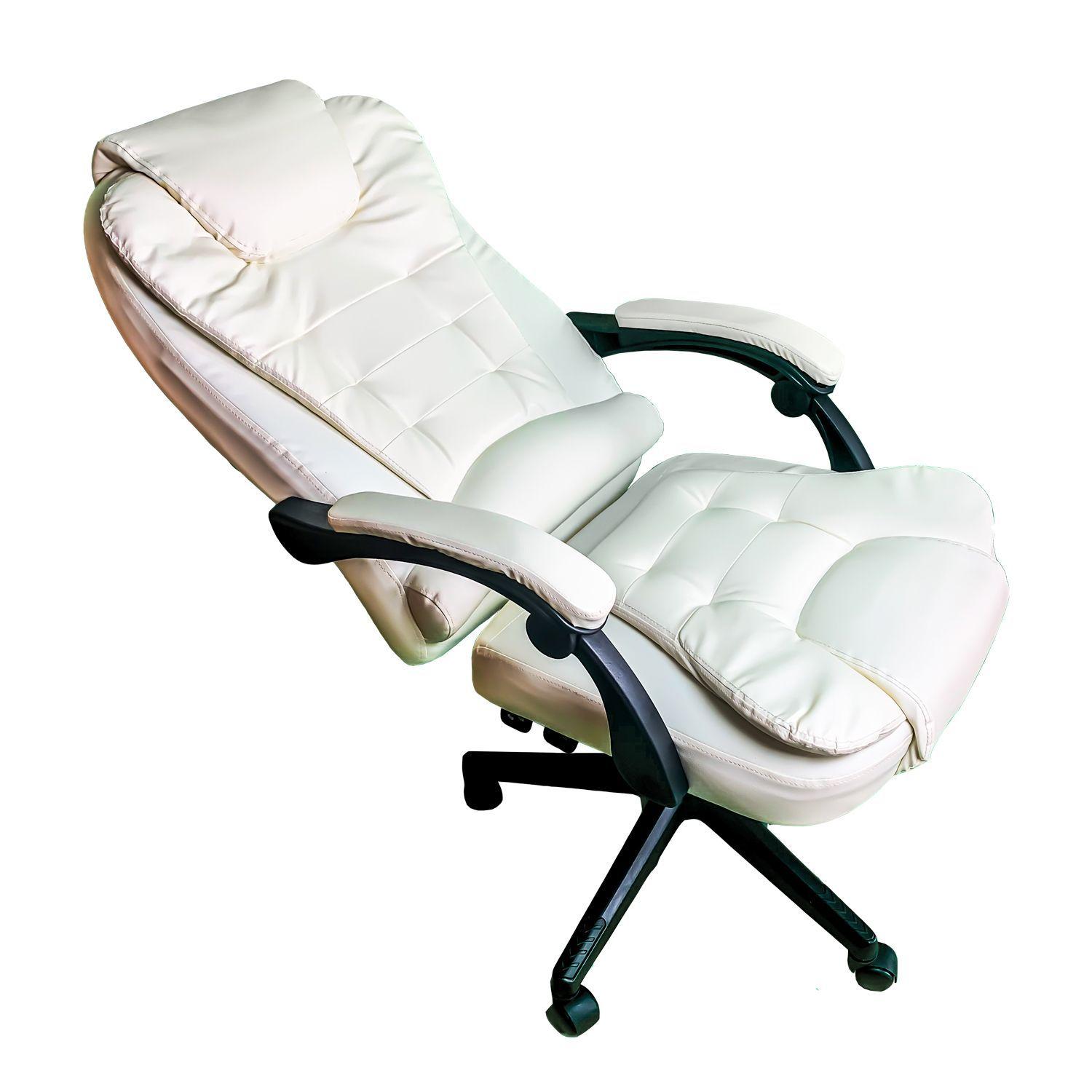 Silla de Oficina Beladonna Ecocuero Premium Beige Claro-1