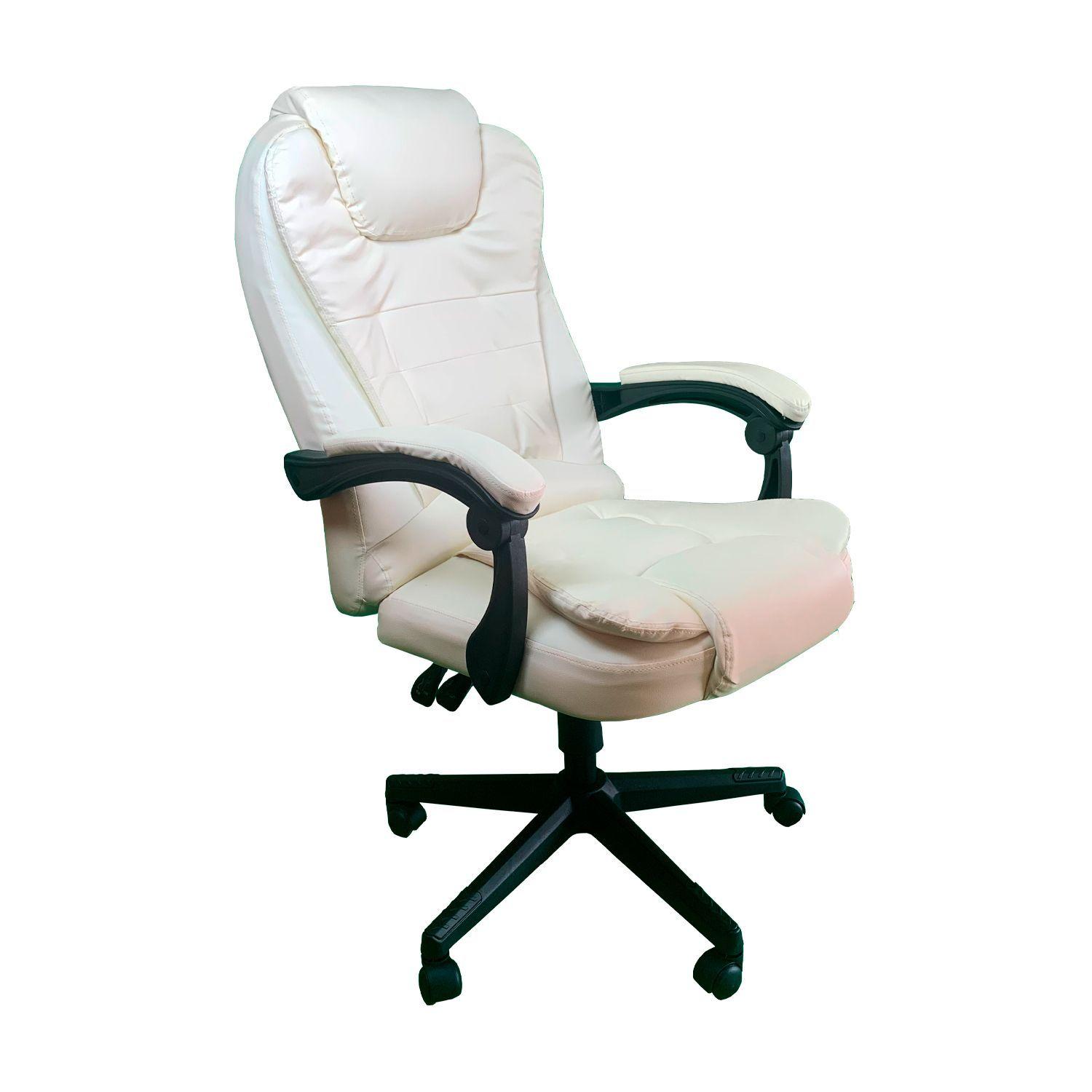 Silla de Oficina Beladonna Ecocuero Premium Beige Claro-0