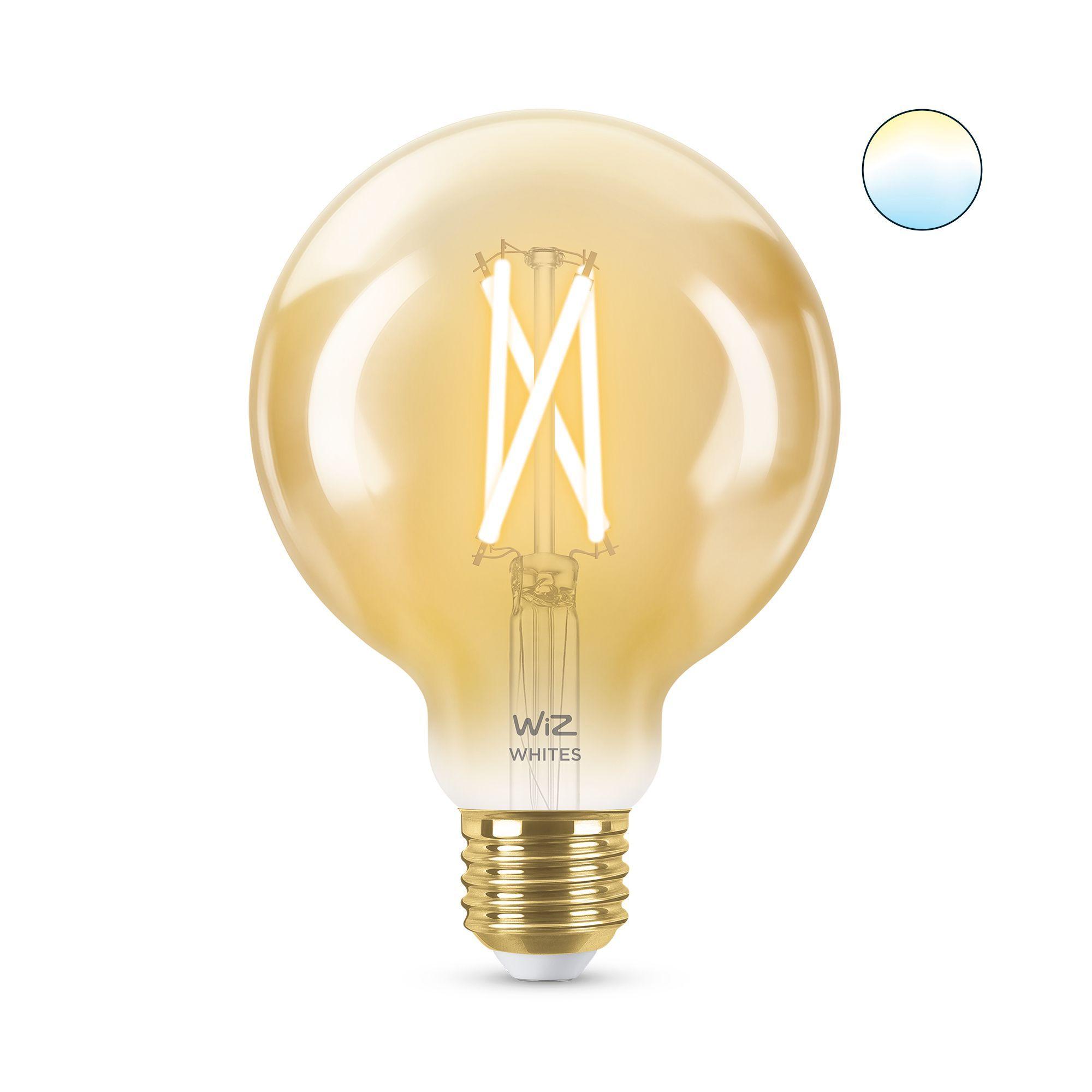 Ampolleta LED Wiz Globo con filamento ámbar de 6.9W-1