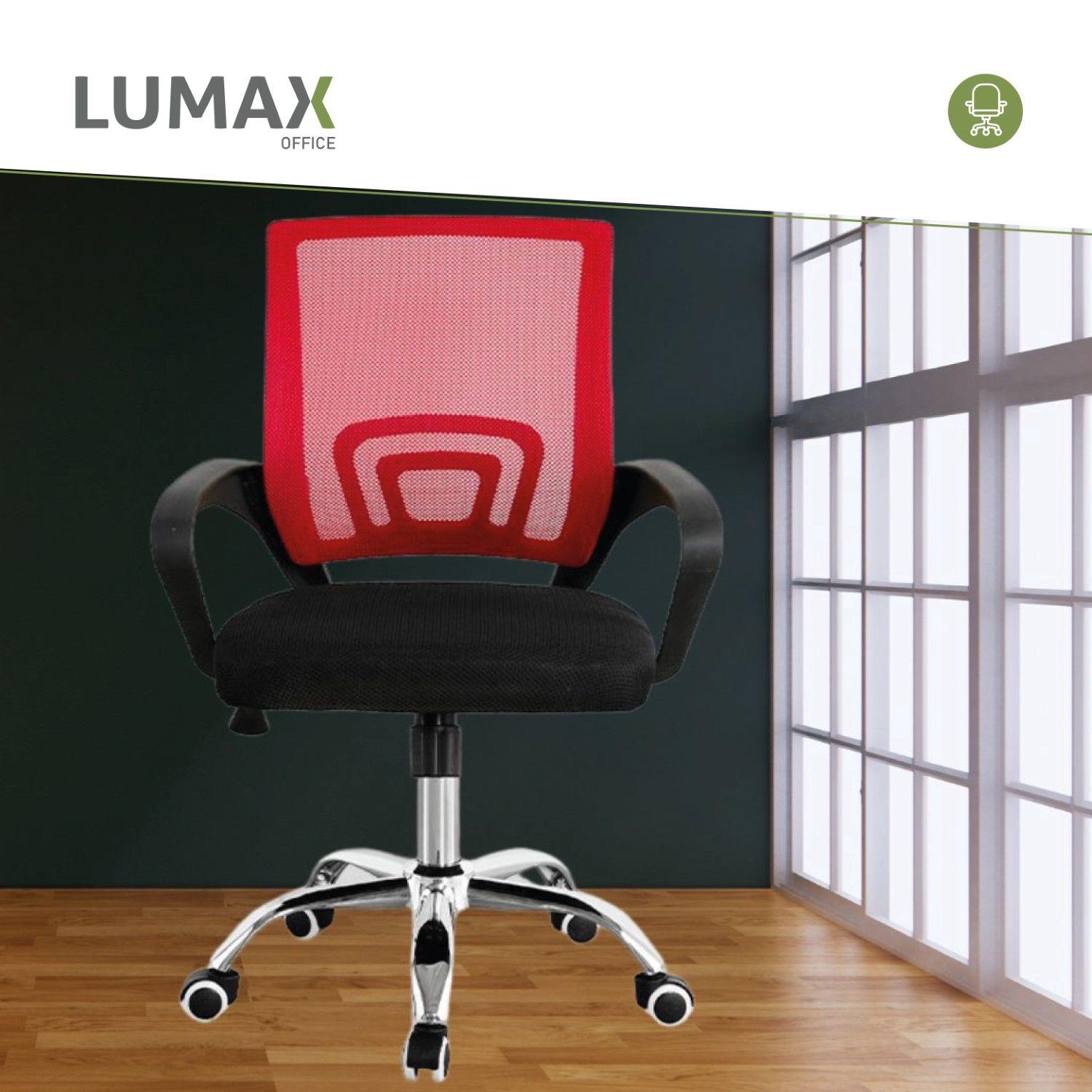 Silla Ejecutiva Escritorio Ezri Mesh Rojo Muebles Metinca-3