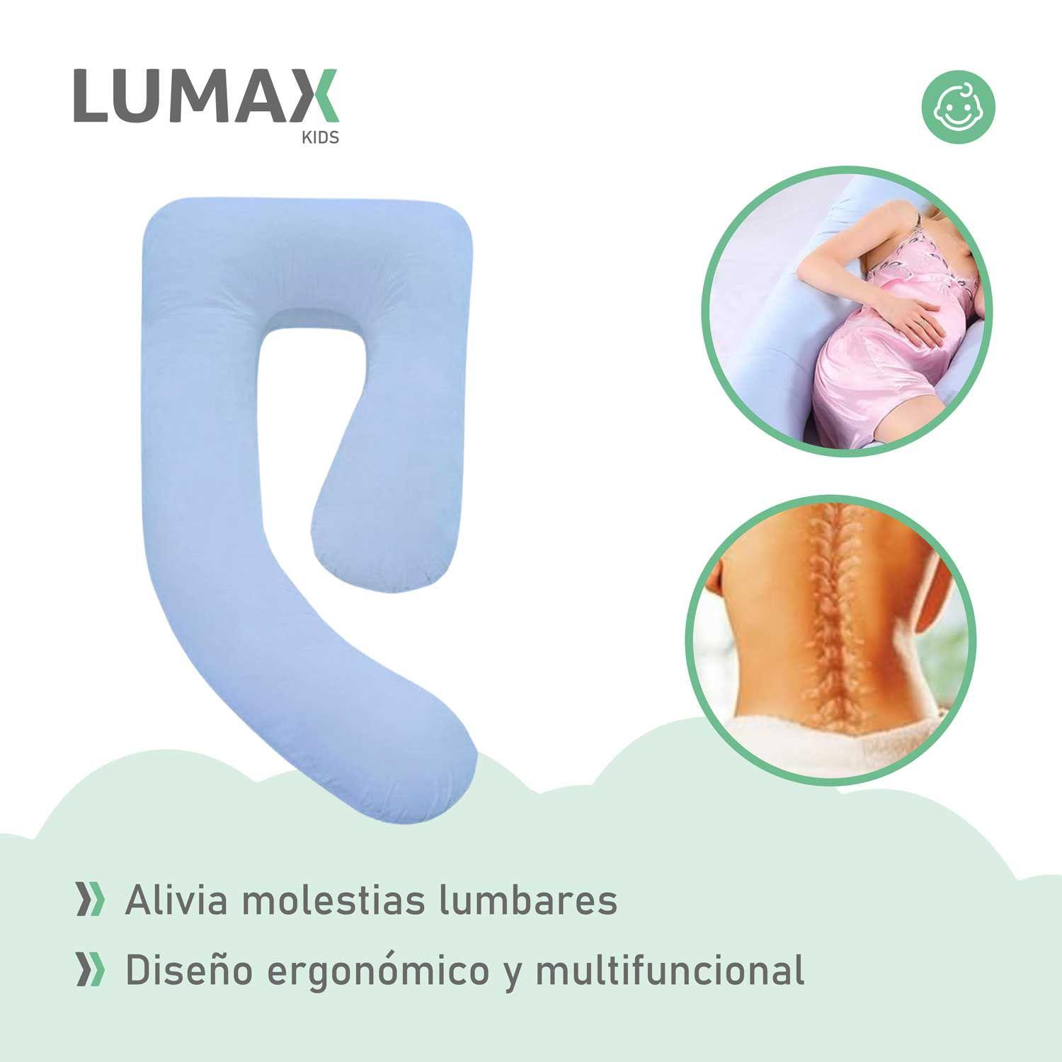 Cojin Maternal Grande Para Embarazada Azul Metinca-4