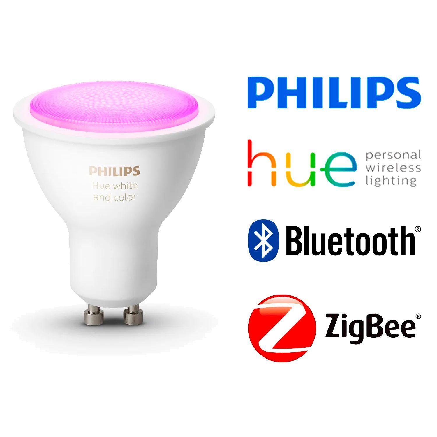 Ampolleta Philips Hue Gu10 Blanco Colores Y Bluetooth-1