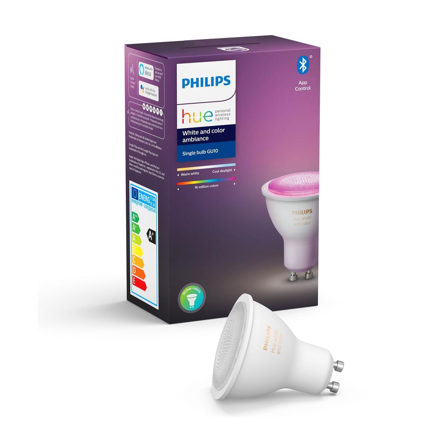 Ampolleta Philips Hue Gu10 Blanco Colores Y Bluetooth-0