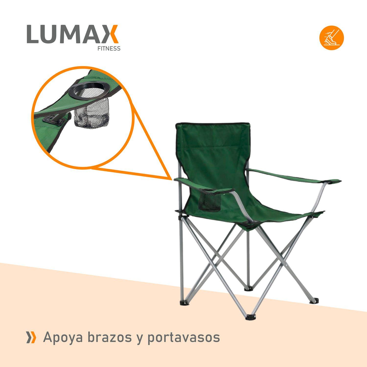 Silla Plegable Camping Con Portavasos Arye-5
