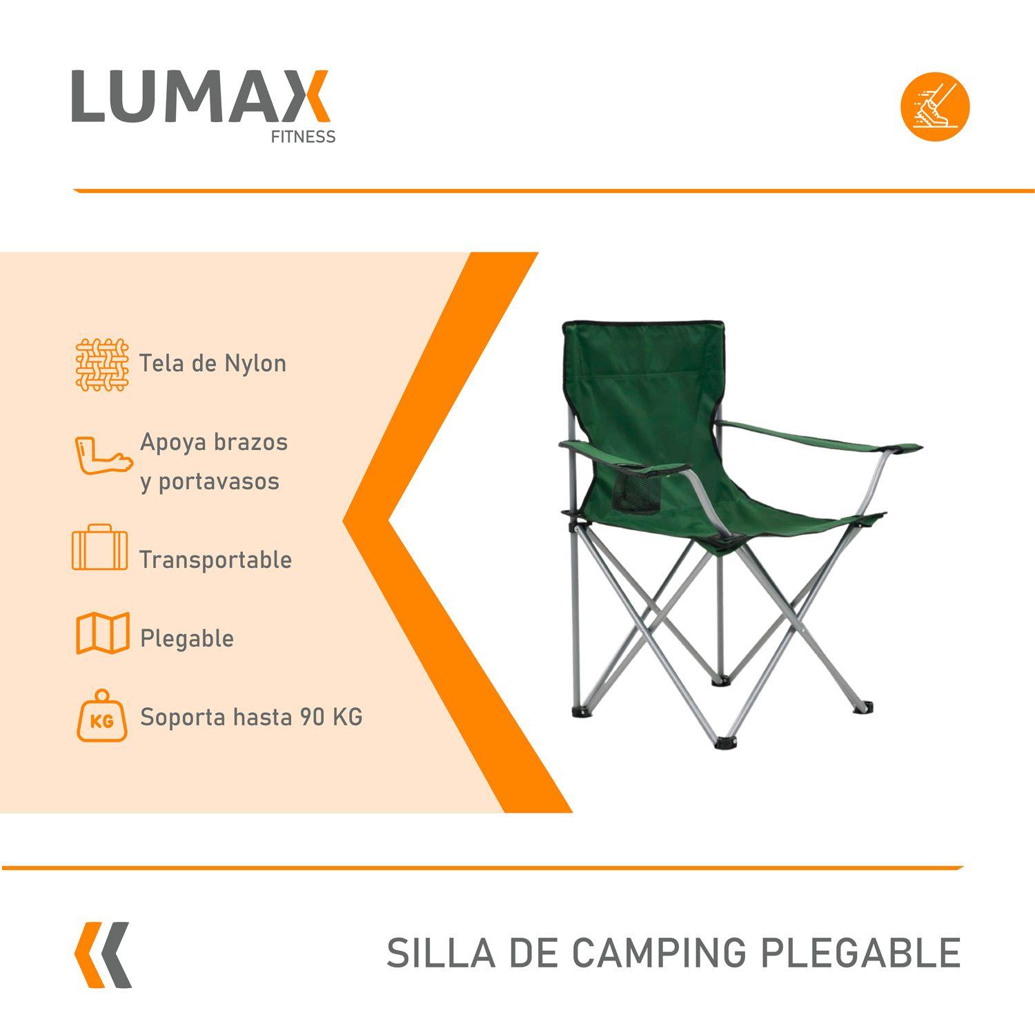 Silla Plegable Camping Con Portavasos Arye-4