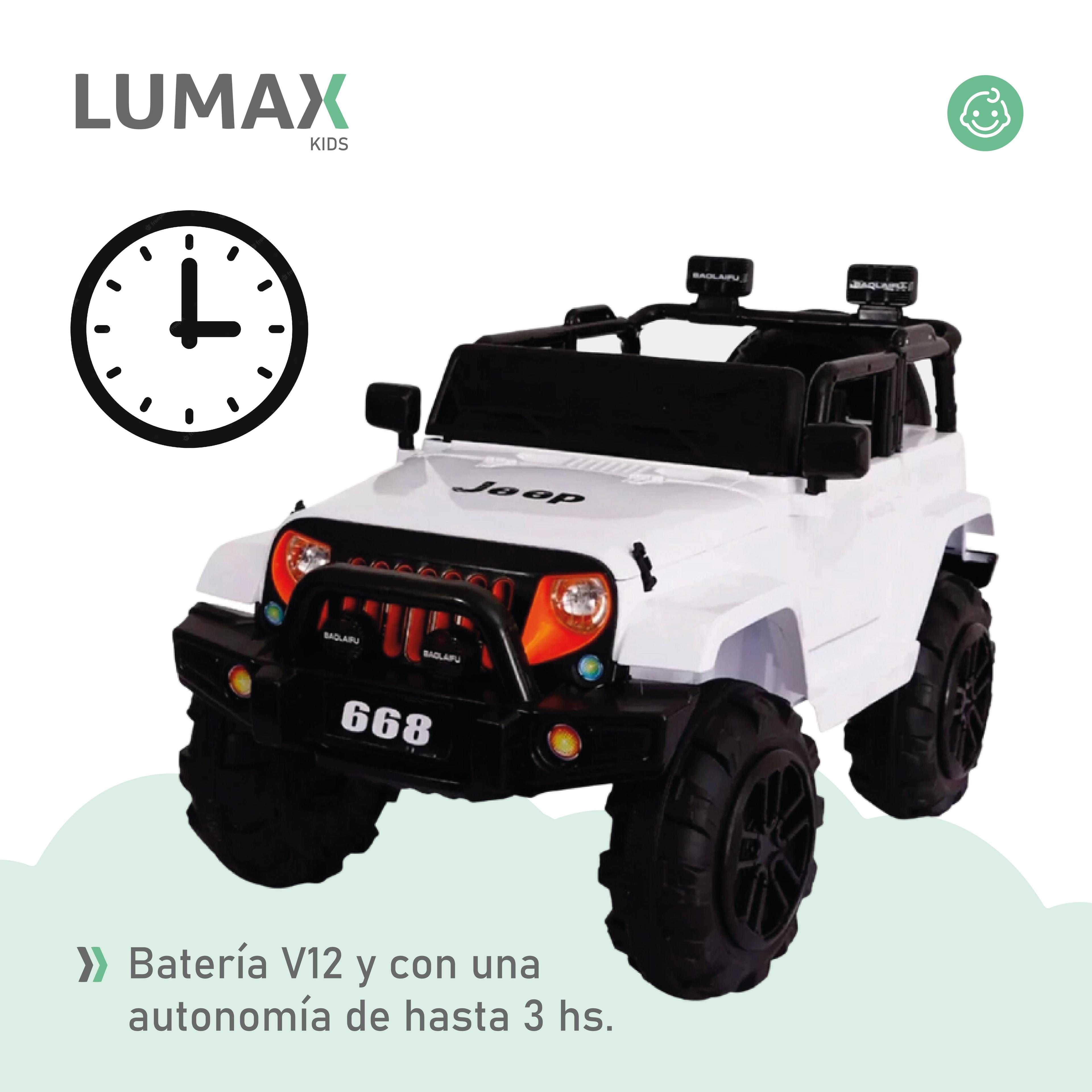 Auto A Bateria Jeep 12v Control Blanco-6
