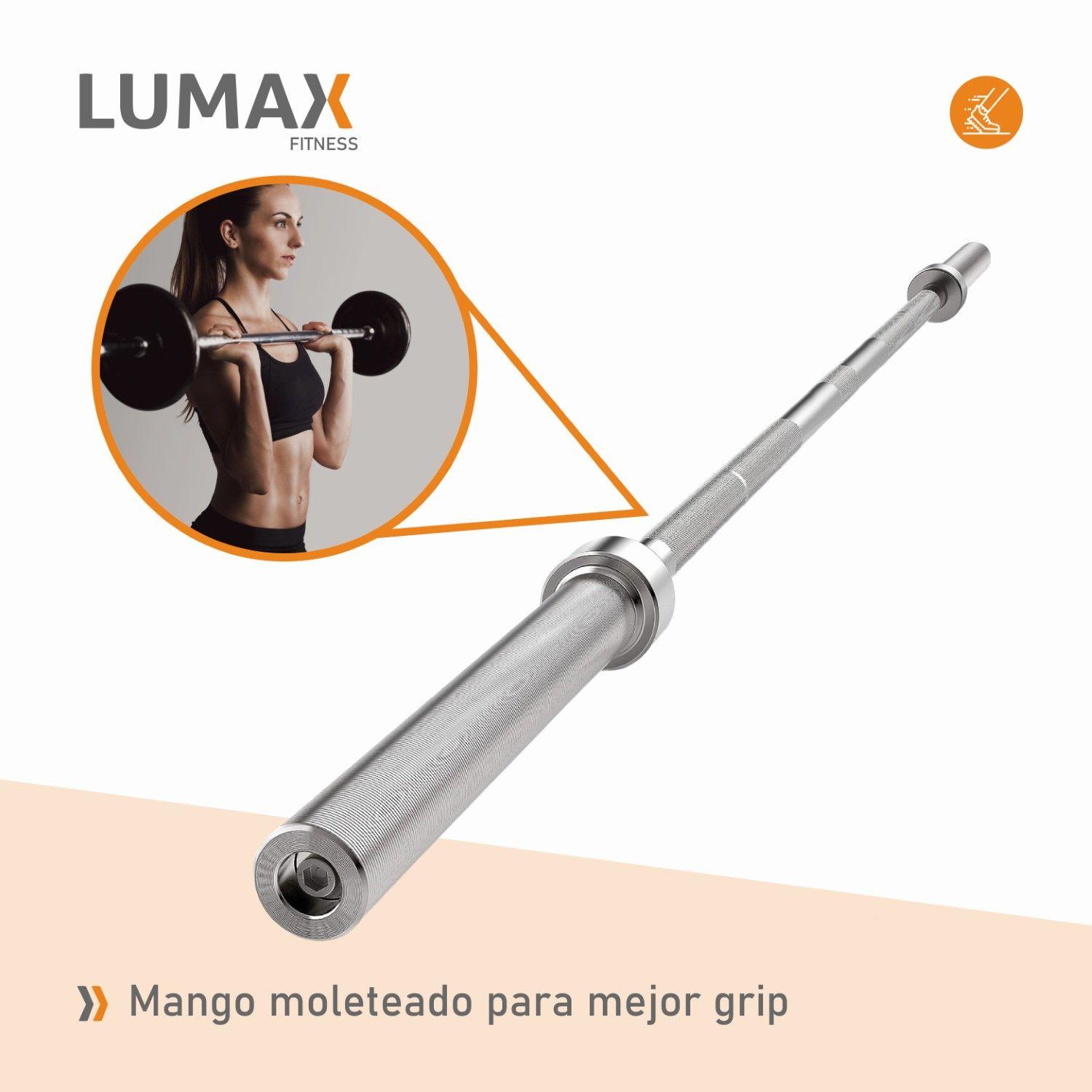 Barra Recta Olimpica Profesional 2.2m 15 Kg-6