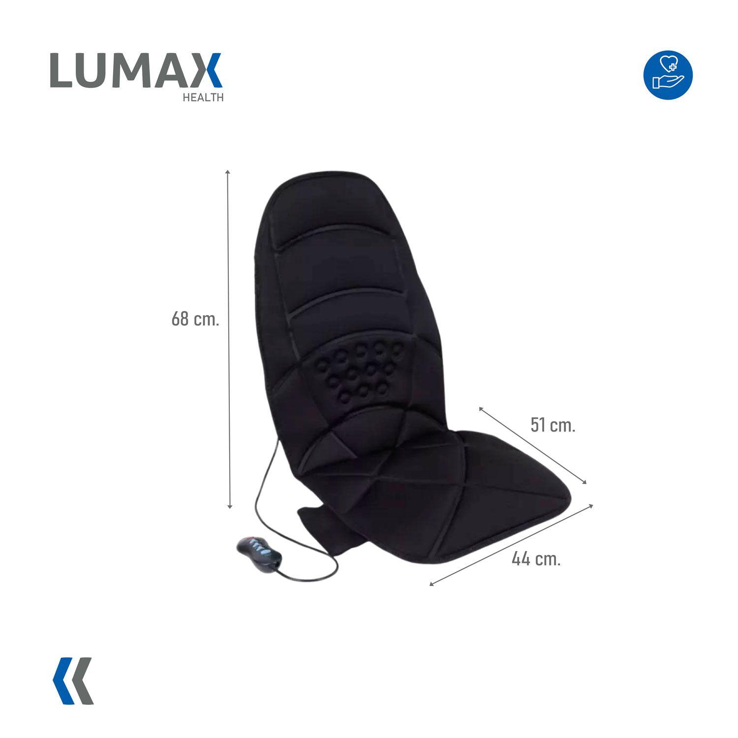 Asiento Masajeador Espalda Calor Hogar o Auto-2