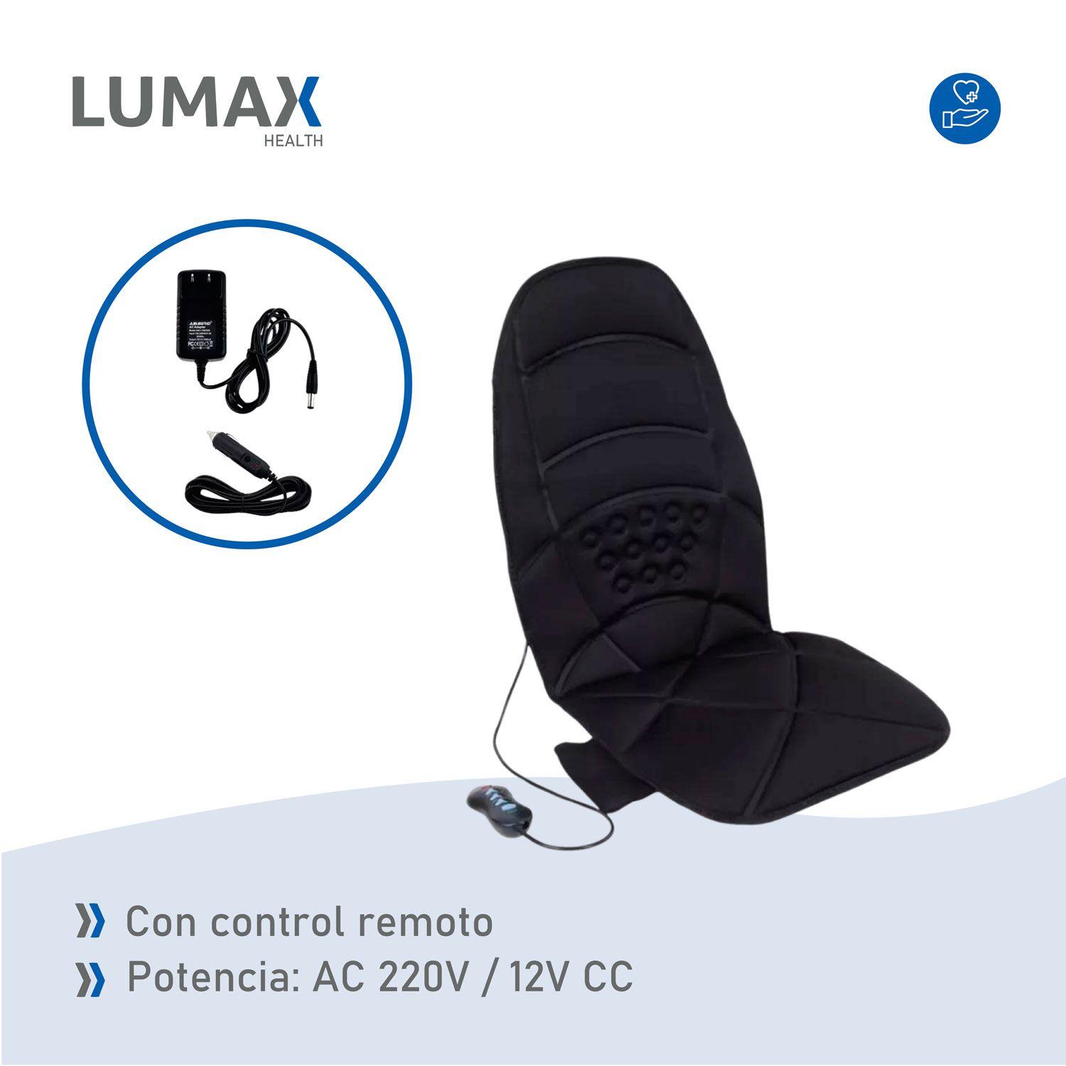 Asiento Masajeador Espalda Calor Hogar o Auto-5